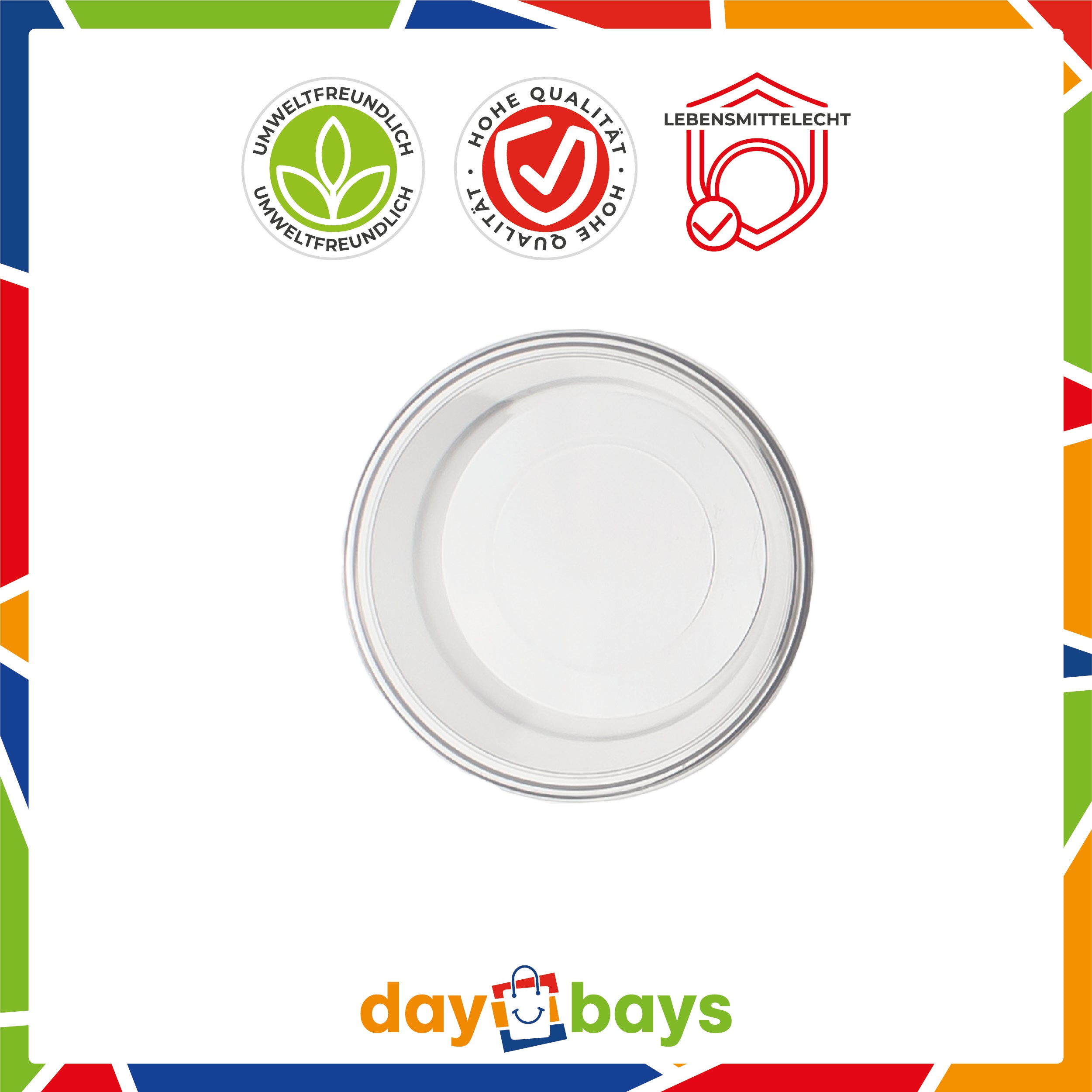 DayBays Dressingbox (Saucecup) 50cc. 75x24 mm Kombi-Verpackung Transparent inklusive passende Deckel