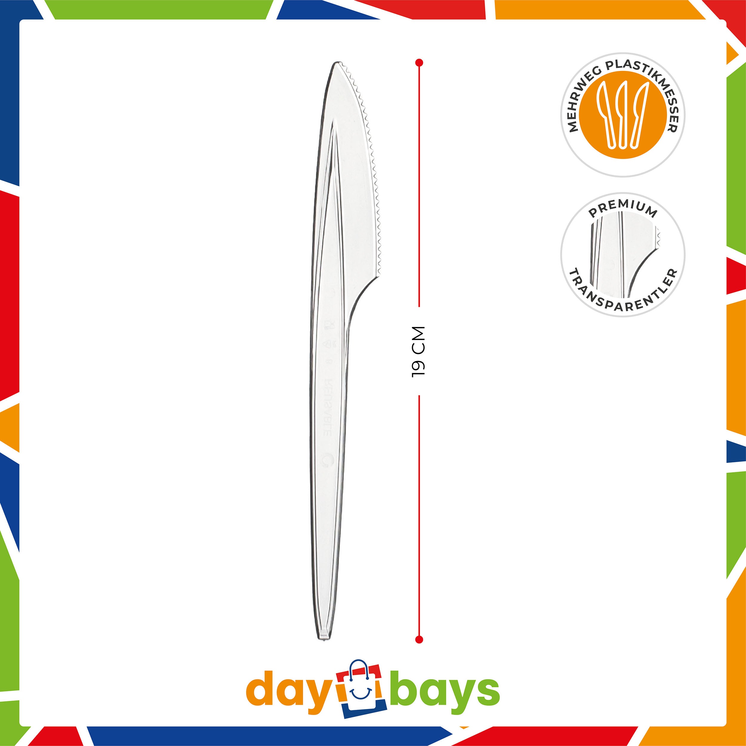 DayBays Plastikbesteck Delux 3&