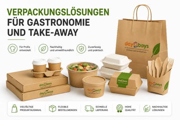 Verpackung material für Gastronomie und Take-away