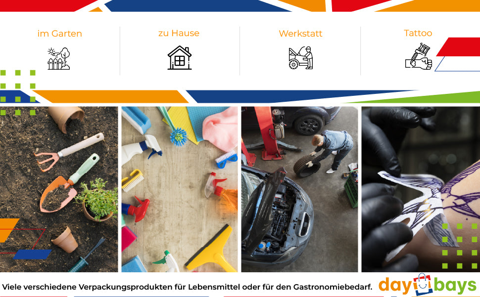 DayBays Nitril Einweghandschuhe Größe S Schwarz Puderfrei Latexfrei