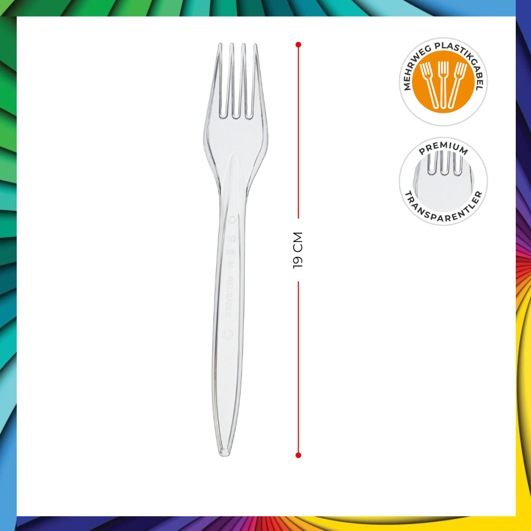 DayBays Einweggeschirr Set 1500 Stück (500 Stk. Plastikteller 3-geteilt + 500 Stk. Plastikgabel + 500 Stk. Plastikmesser)