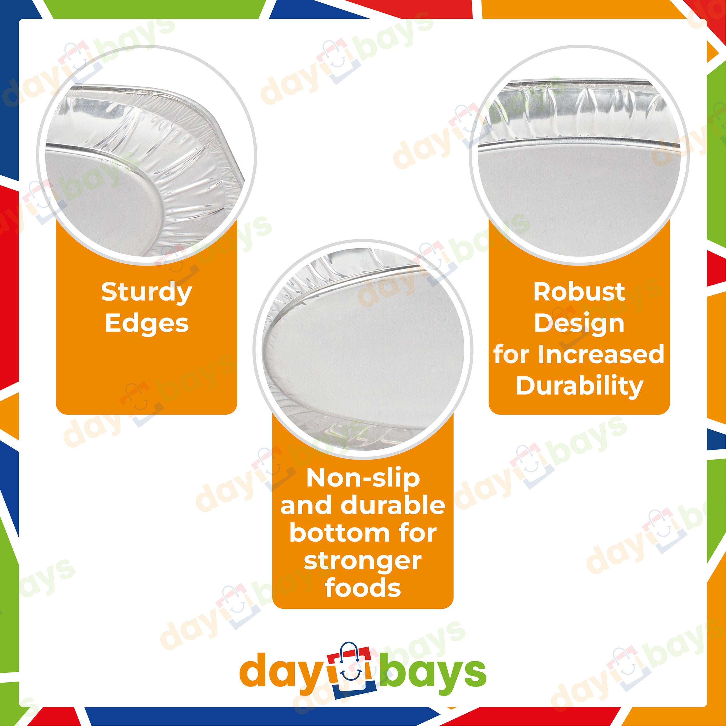 DayBays Alu-Servierplatten V430G 1430ml 428x278x268 mm 1430cc Oval 43cm