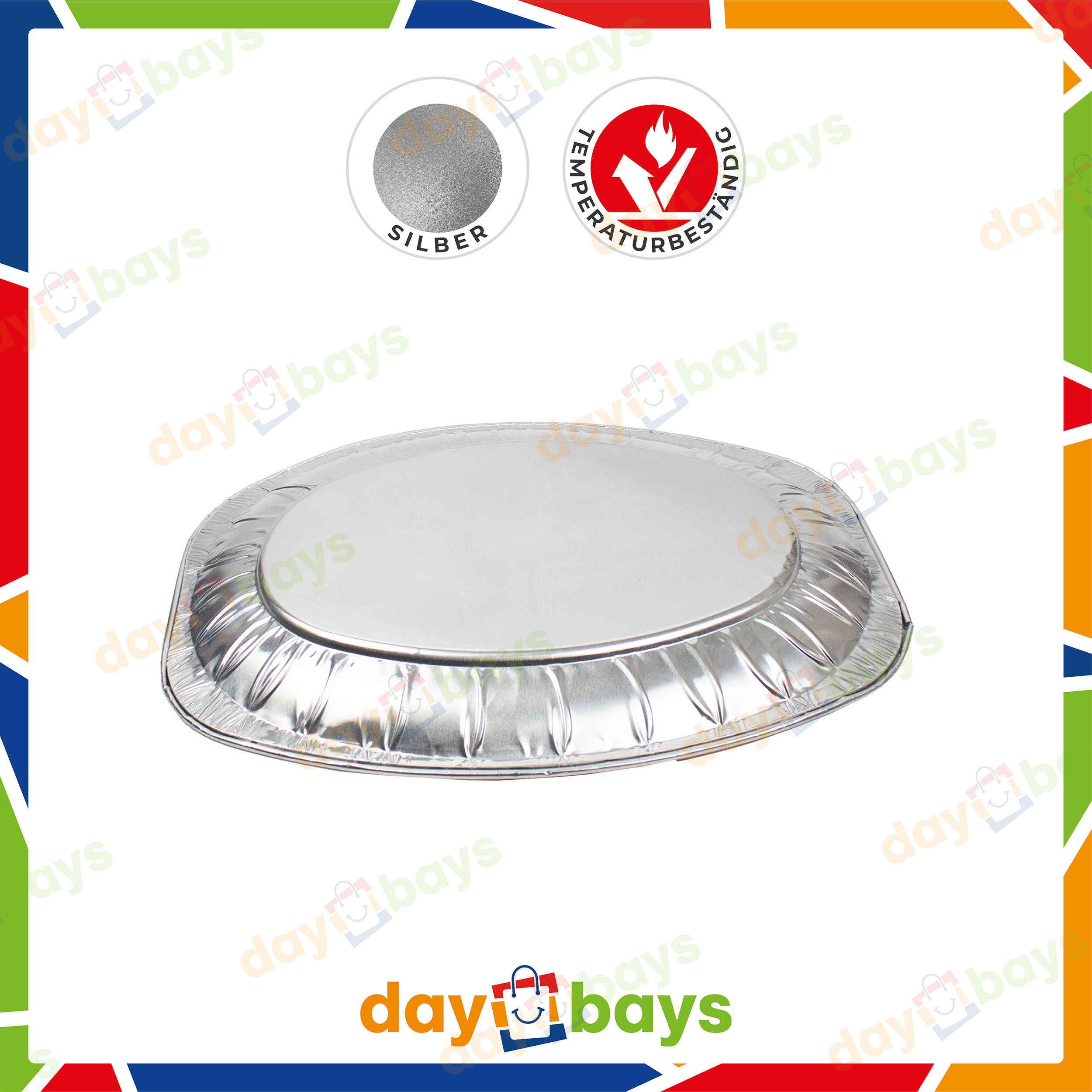 DayBays Alu-Servierplatten V550G 2285ml 546x349x27 mm 2285cc Oval 55cm