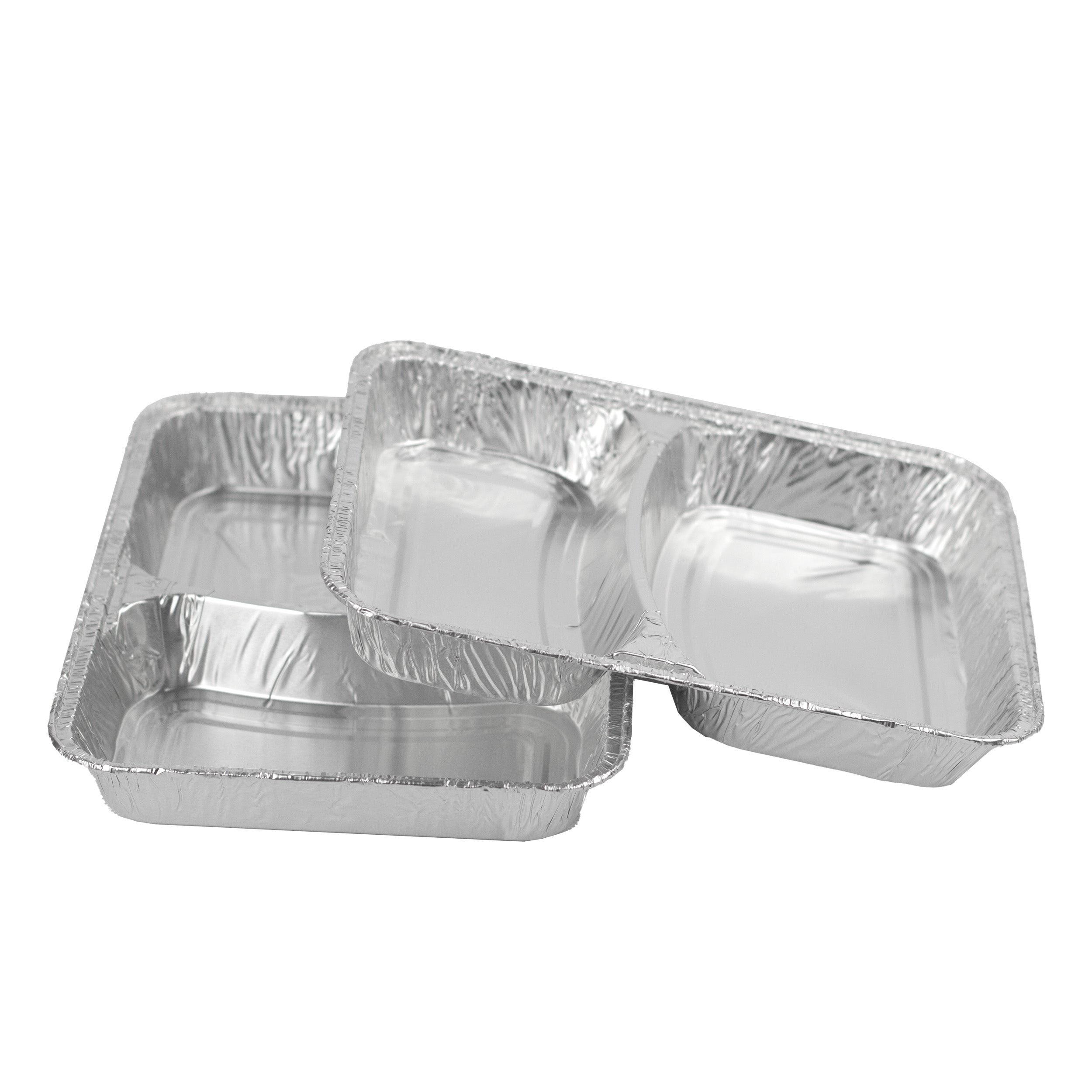 alumenüschale R880-812G 2-geteilt 823 ml flach 227x177x30 mm (487+336 cc)