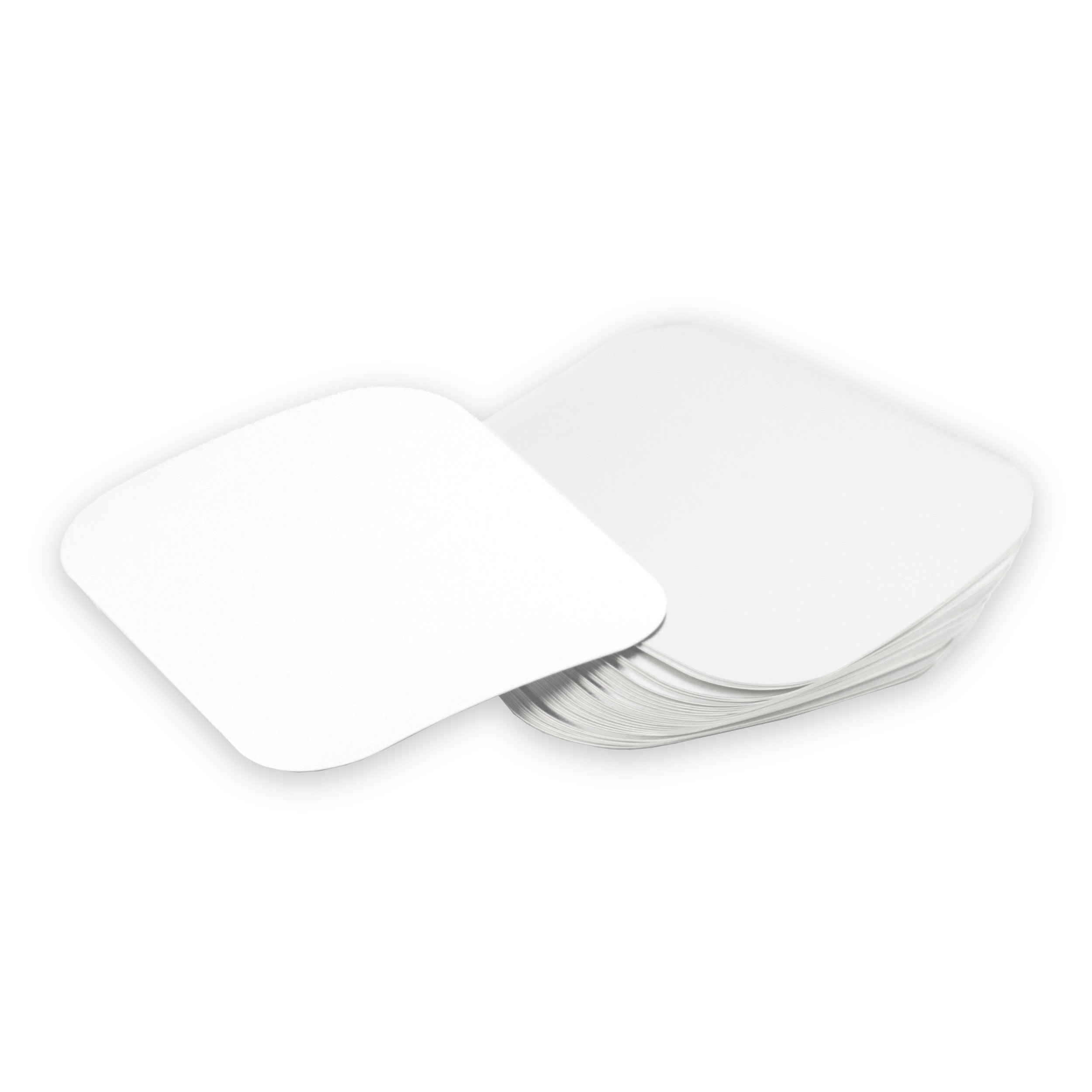 Aluschale deckel R25-560L aus Pappe mit aluminiumbeschichtetes Material 152x152 mm Rechteckig