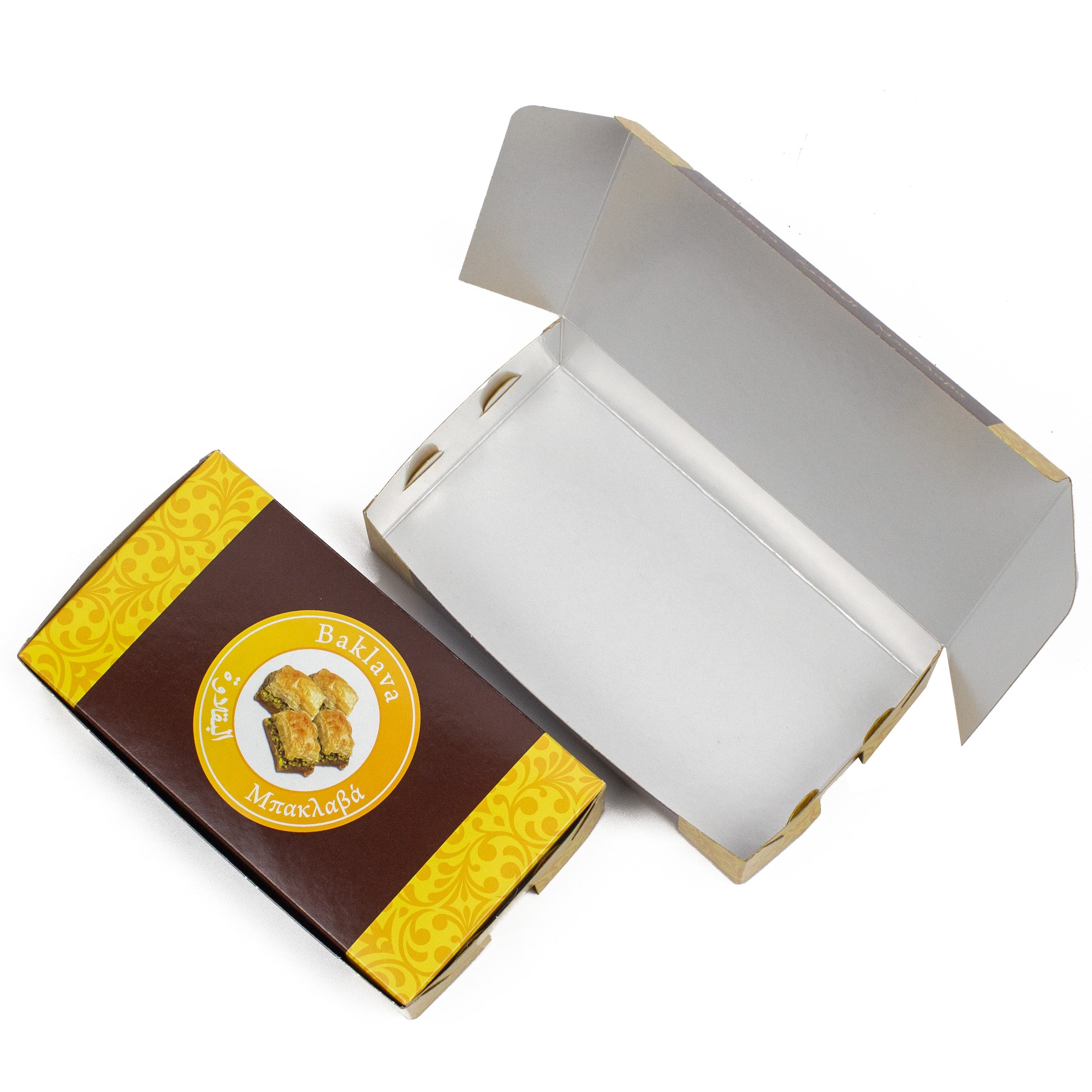 Faltschachteln mit Druck für baklava box 250 gr.