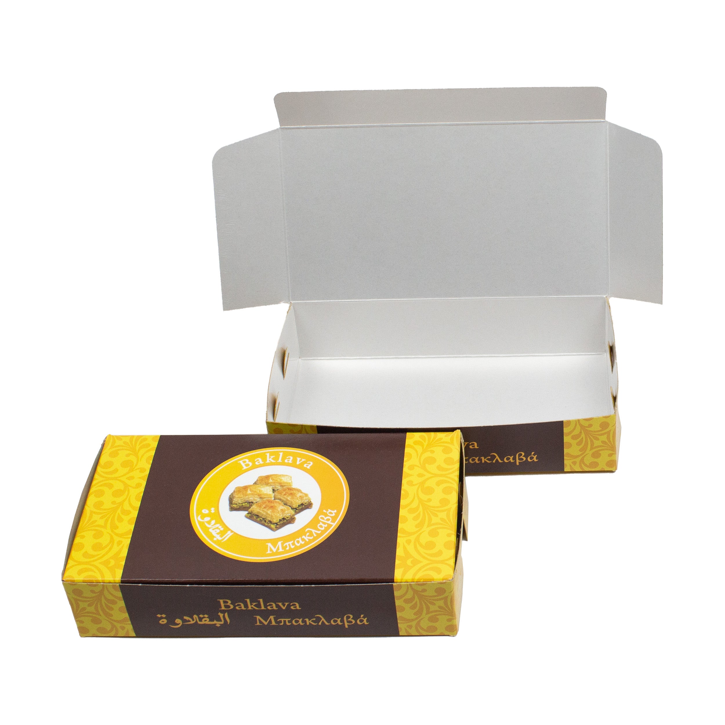 Faltschachteln mit Druck für baklava boxen 500gr