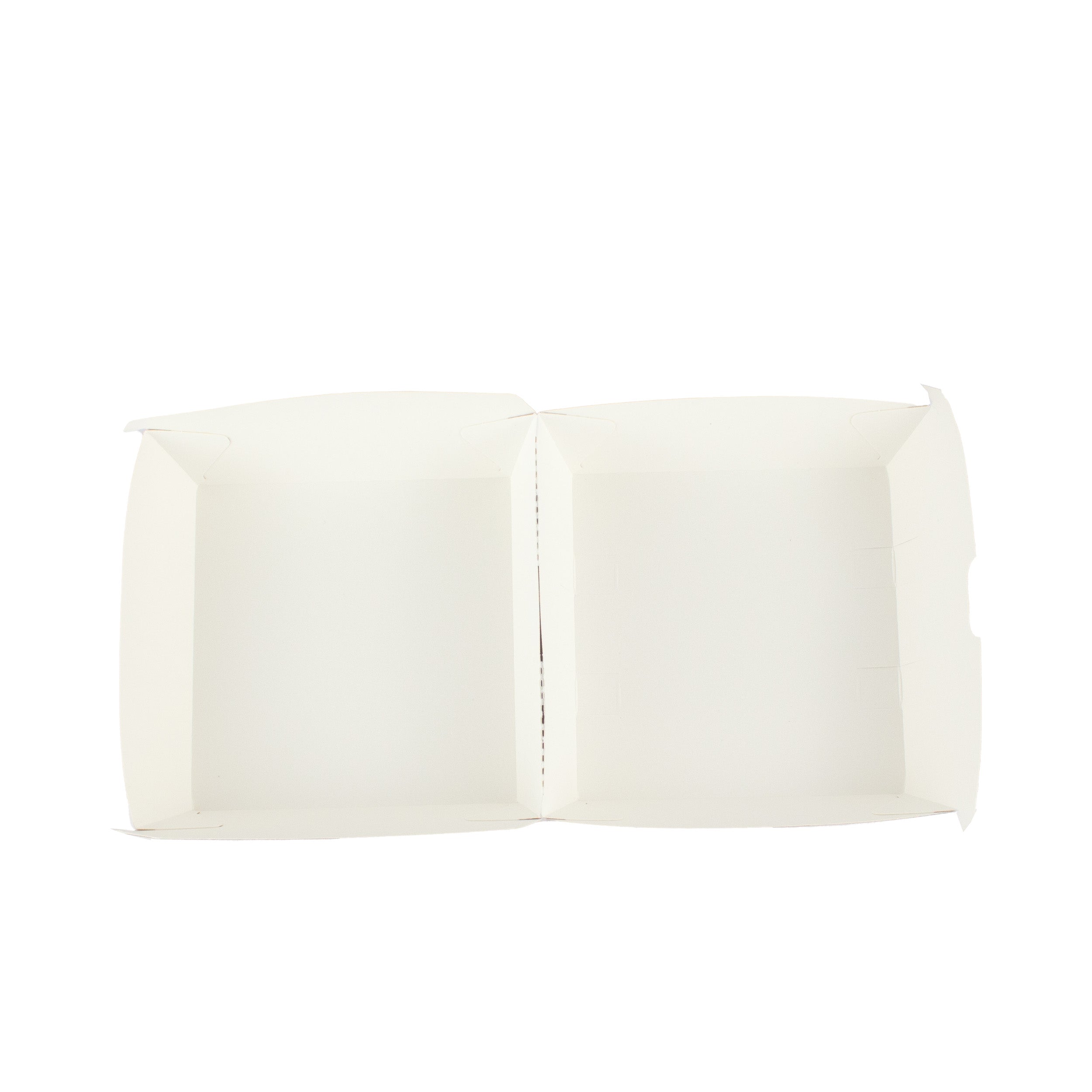 DayBays Hamburgerbox Größe S Wood Design (270 GSM) Kraftpapier mit PE-beschichtet Eckig