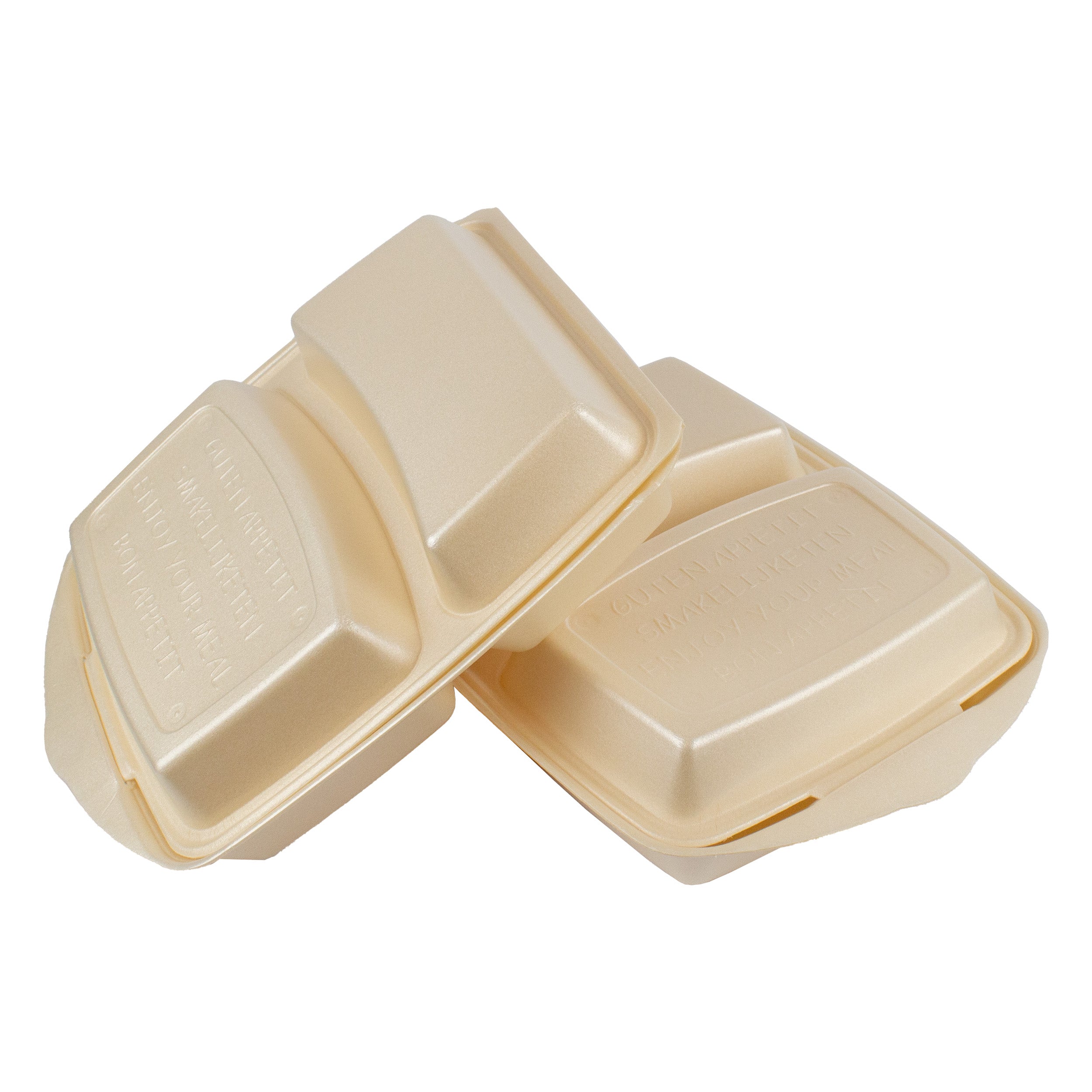 dinner boxen 2 teilig 220x285x75 mm Champagner laminiert