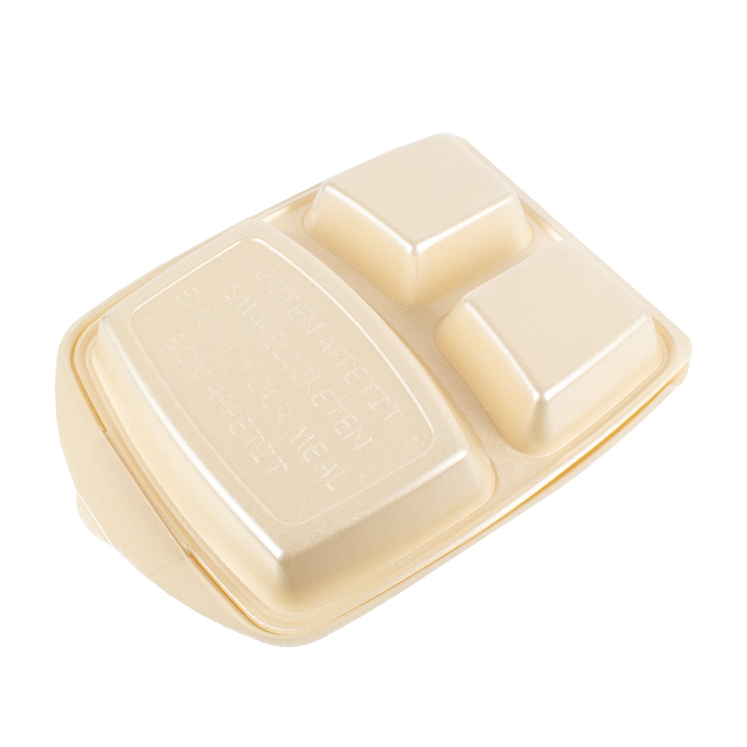 dinnerboxen 3 teilig 220x285x75 mm Champagner laminiert