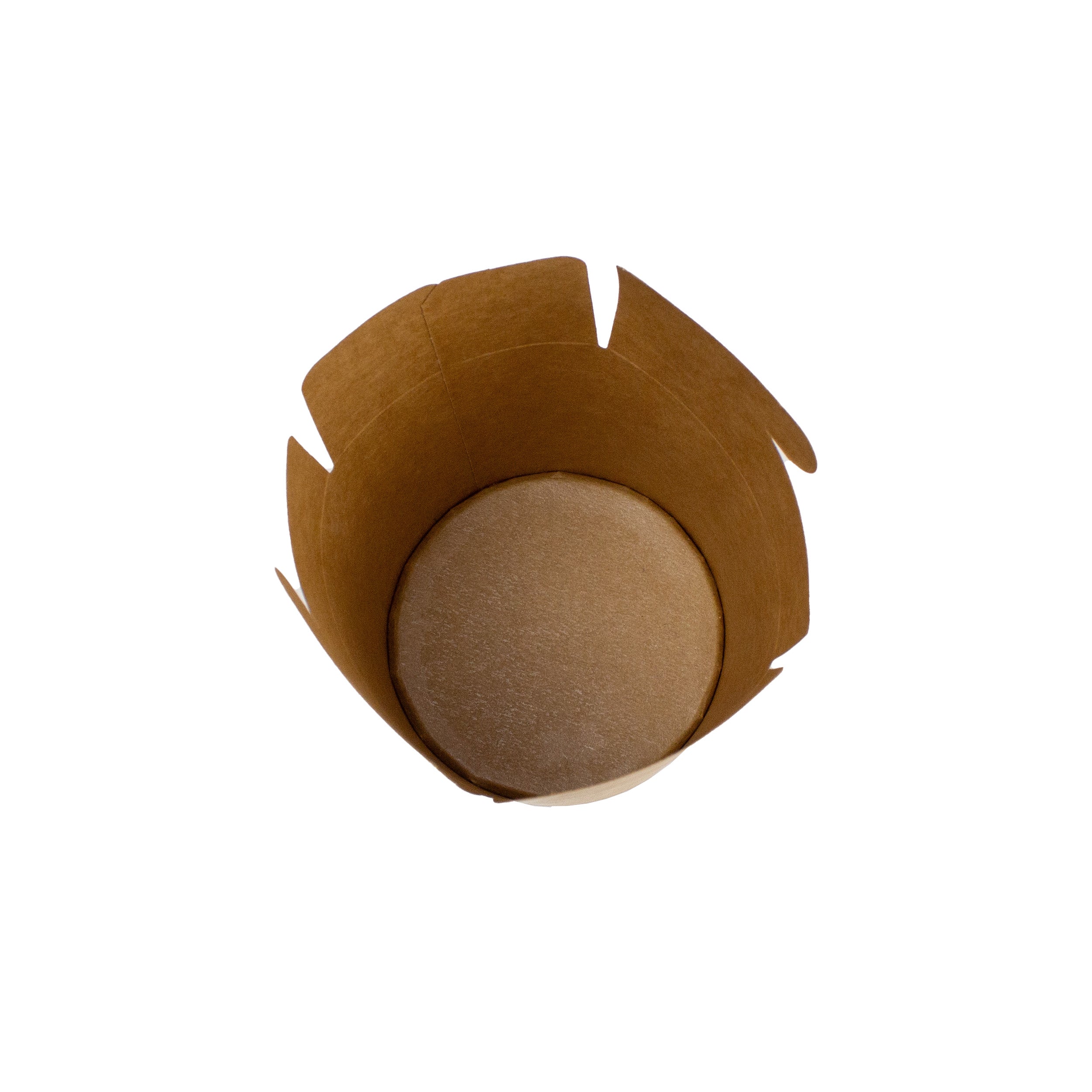 dönerboxen 16 OZ 500 ml Papier+PE-beschichtet Rund unbedruckt Kraft Design Braun