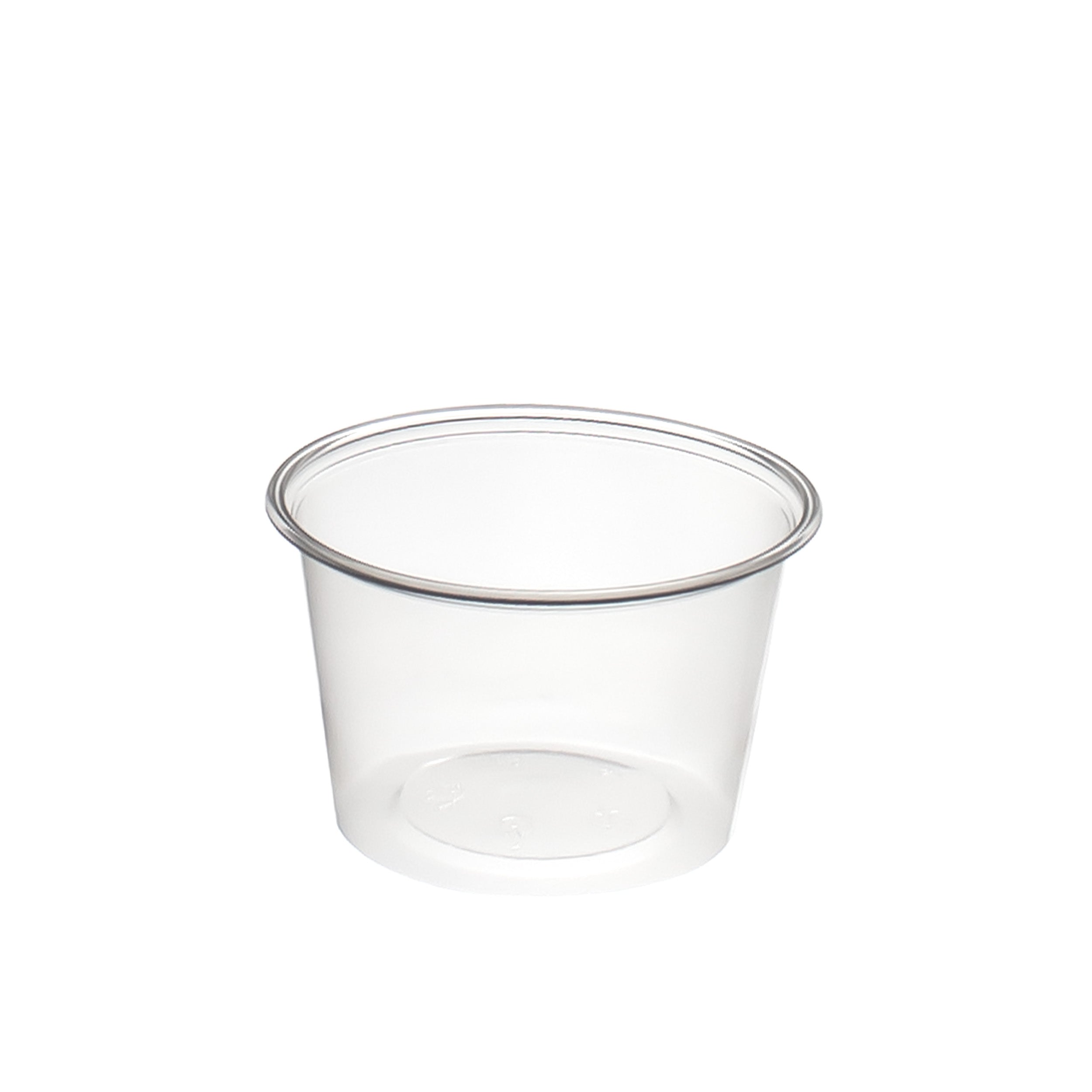 dressingboxen (Saucecup) 100cc. 75x44 mm Kombi-Verpackung Transparent inklusive passende Deckel