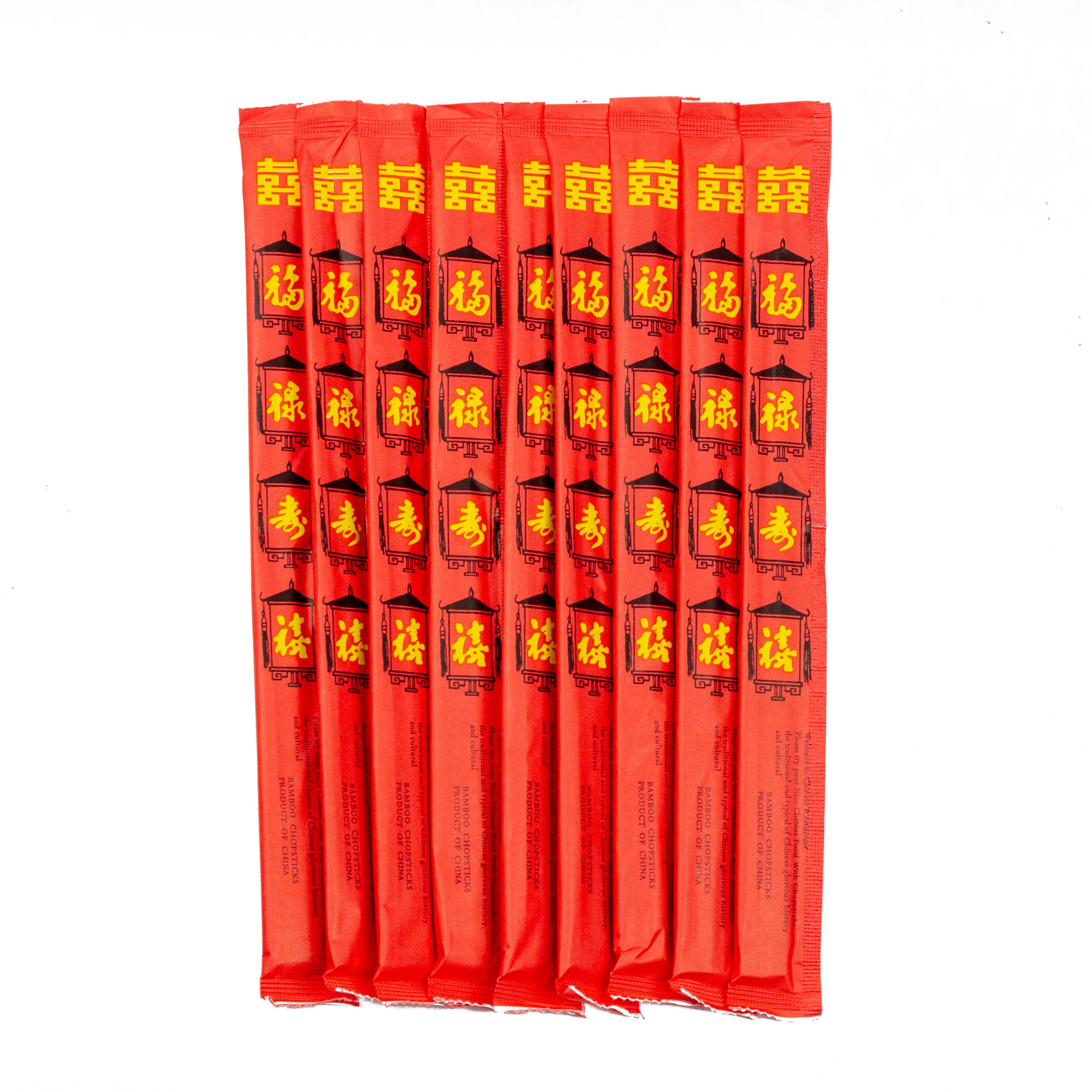 essstäbchen für sushi set aus Bambus Stäbe 23cm (Chopsticks) Rot