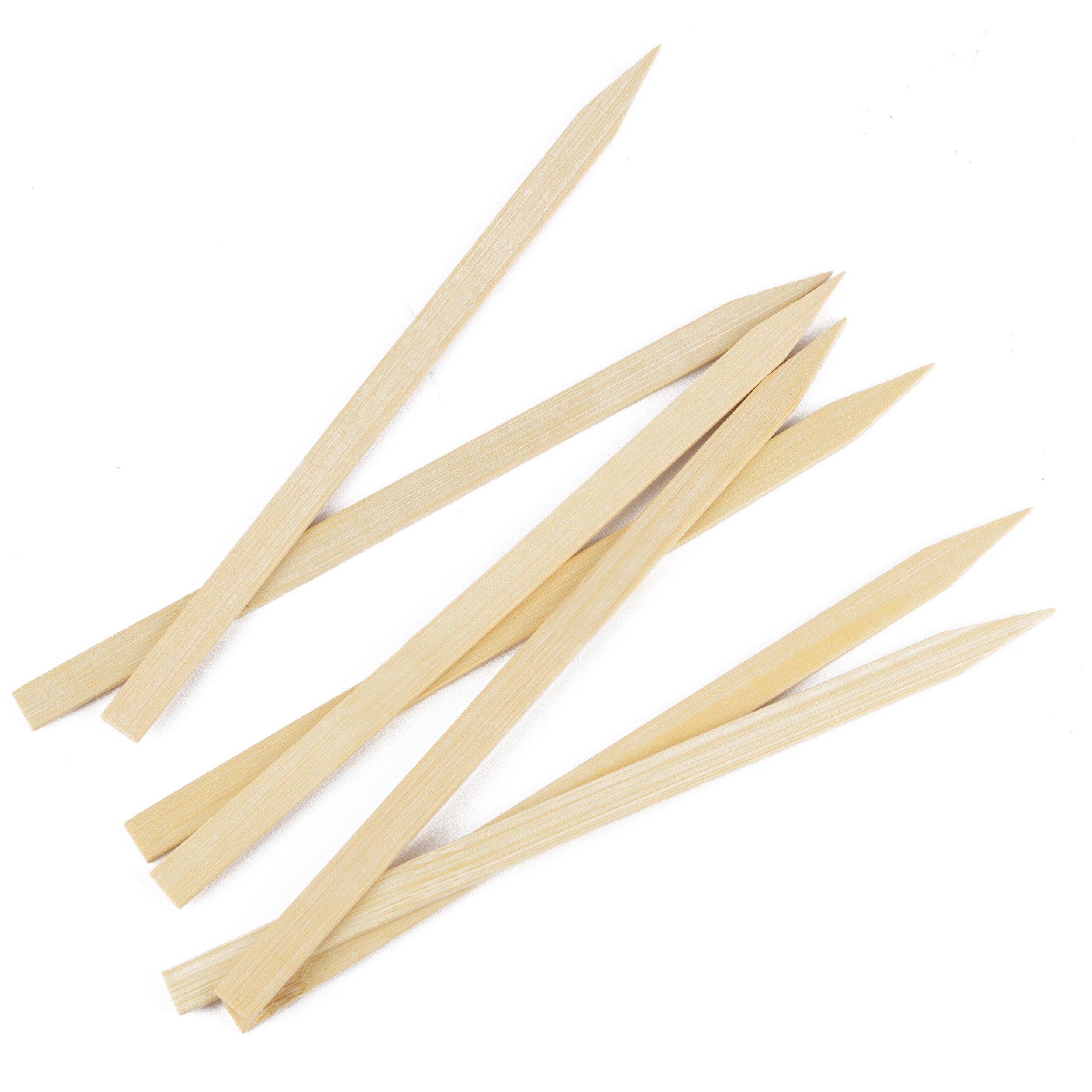 flachspieße aus 100% Bambus 35 cm Flache für Kebap (Adana) mit Scharfe und Flache Spitze