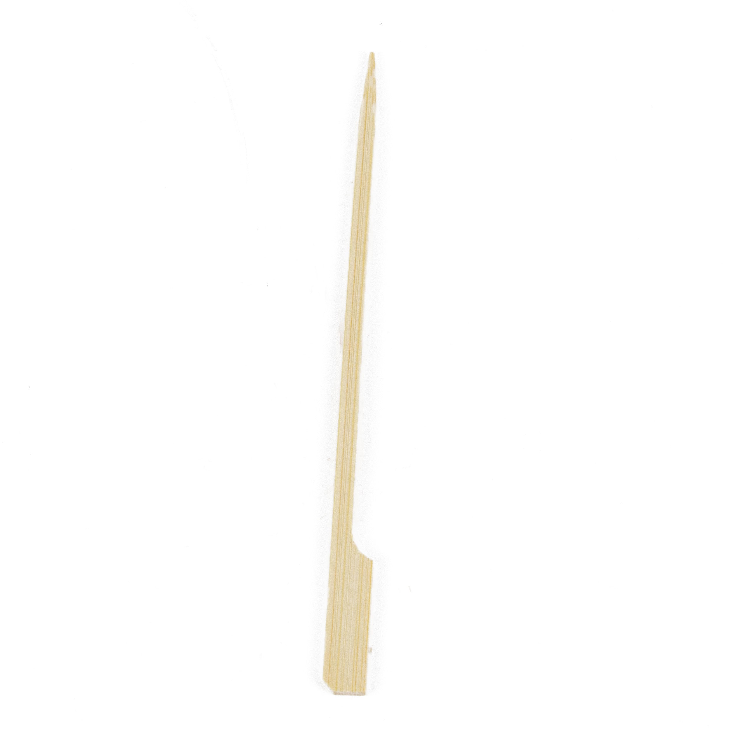 flaggenspieß aus 100% Bambus für Fingerfood 12 cm mit Grifffähnchen