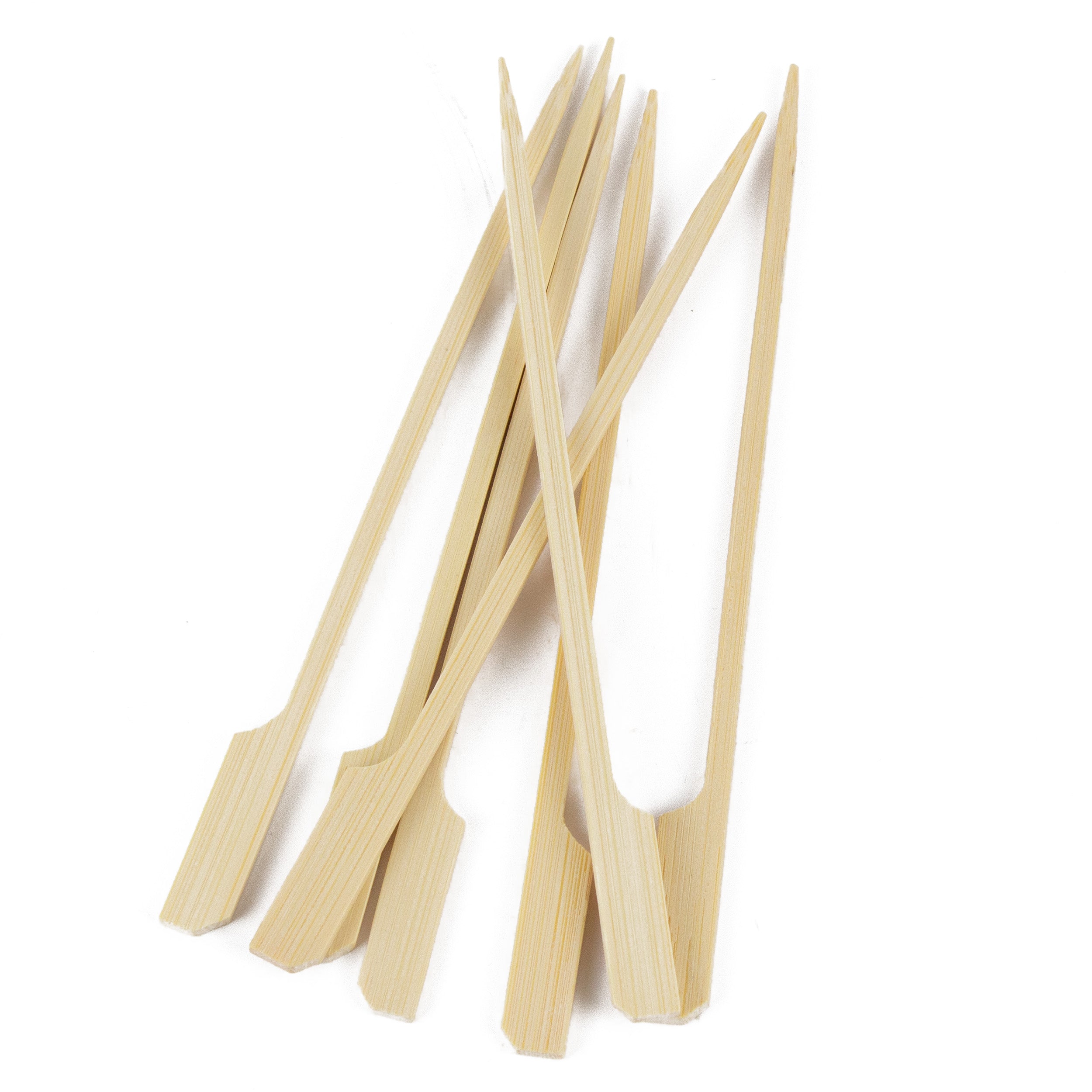 flaggenspieße aus 100% Bambus für Fingerfood 15 cm mit Grifffähnchen