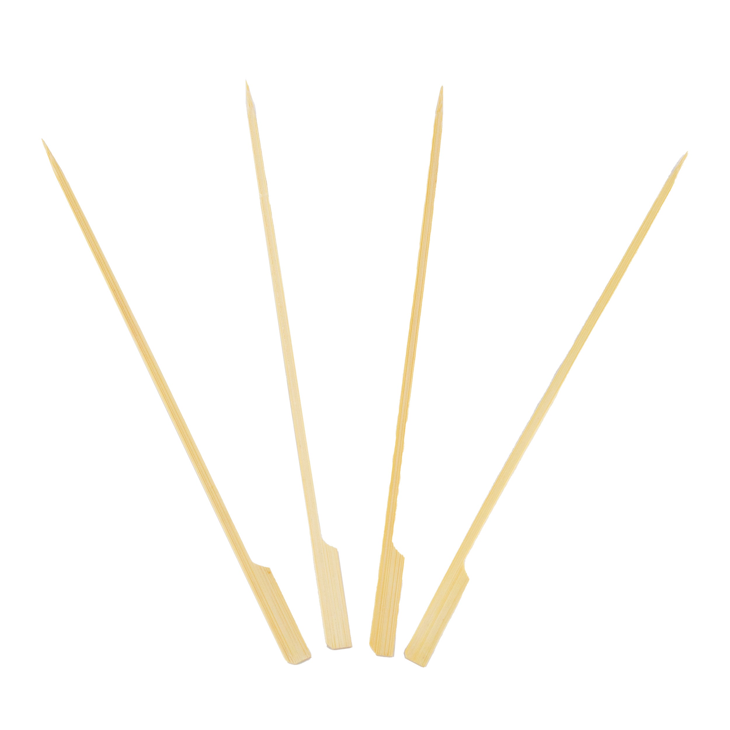 grillspießen aus 100% Bambus für Fingerfood 18 cm mit Grifffähnchen