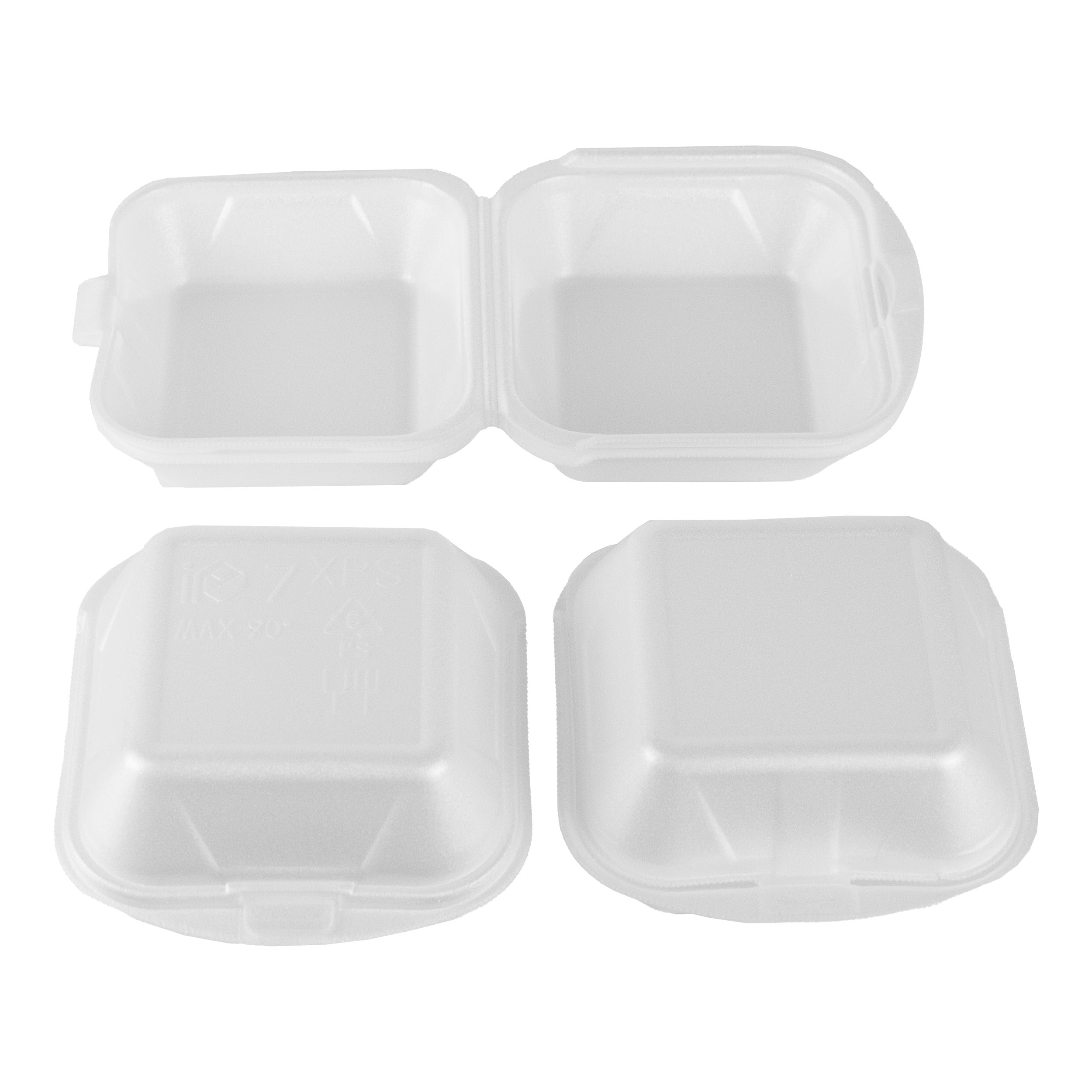 hamburger box Groß IP6 150x160x80 mm weiß