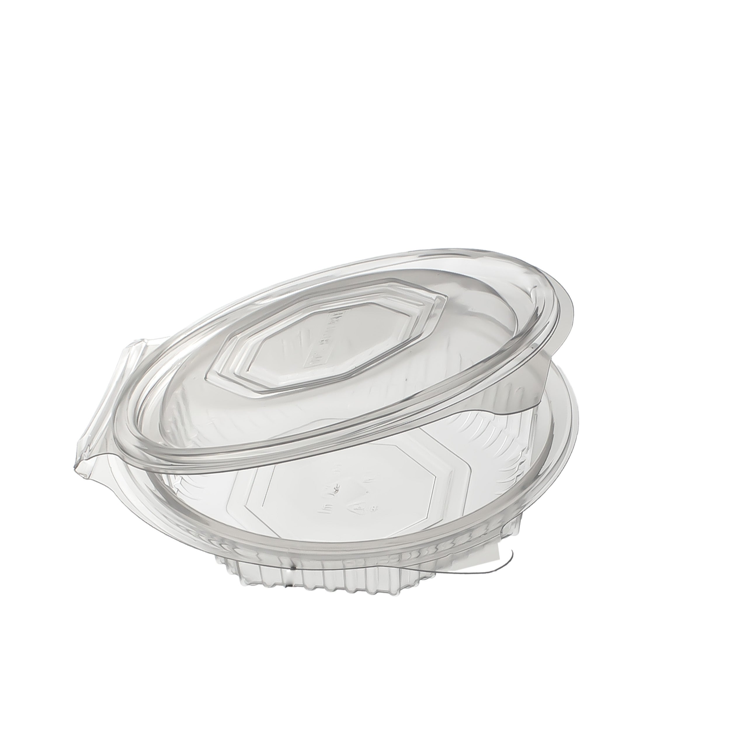 haushaltsbox achteckig PP 250 ml 144x140x38 mm 8 Eckig Salat-Box Alpha mit anhängendem Deckel