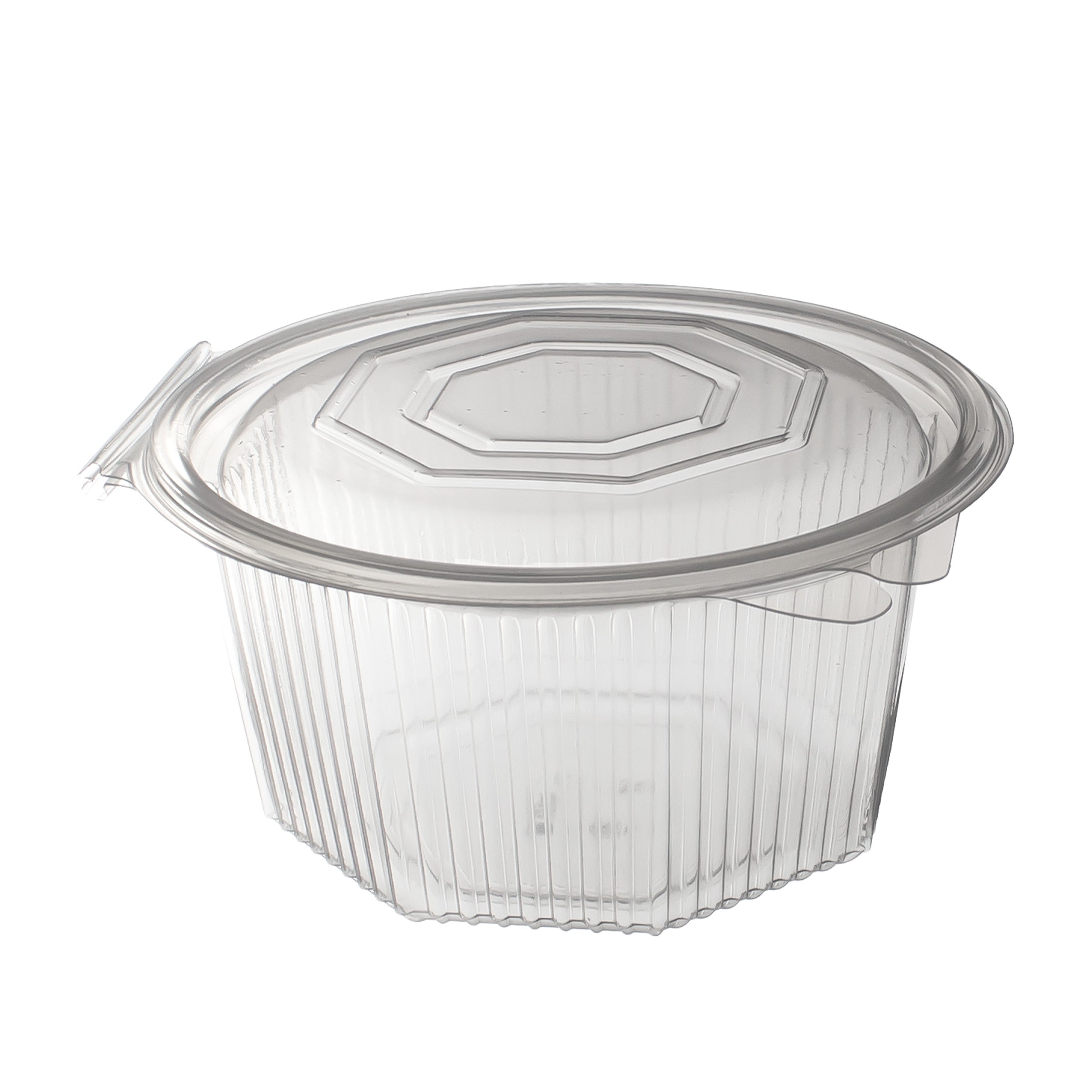 haushaltsbox PP 1500 ml 220x216x67 mm 8 Eckig Salat-Box Alpha mit anhängendem Deckel