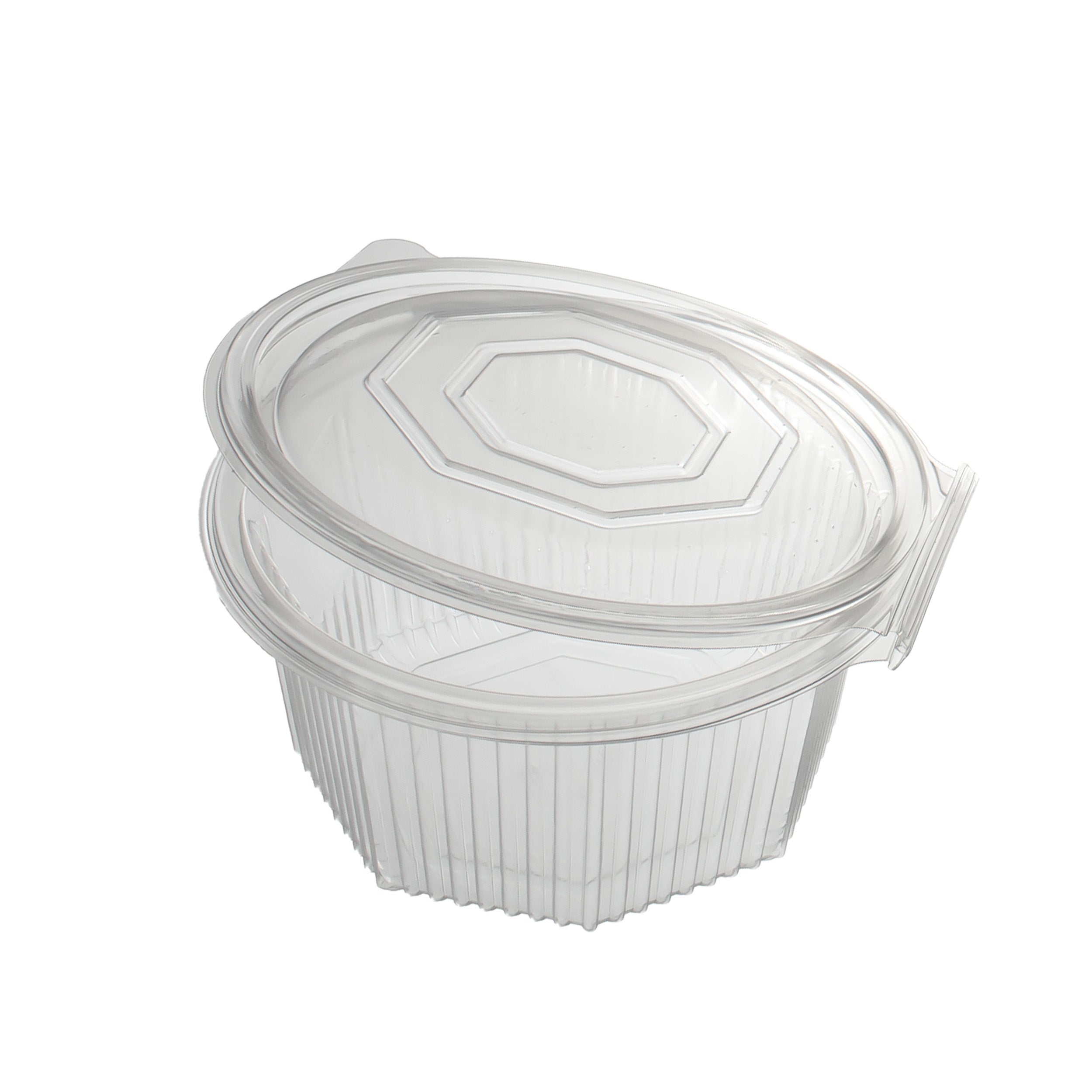 haushaltsboxen PP 1000 ml 168x164x84 mm 8 Eckig Salat-Box Alpha mit anhängendem Deckel