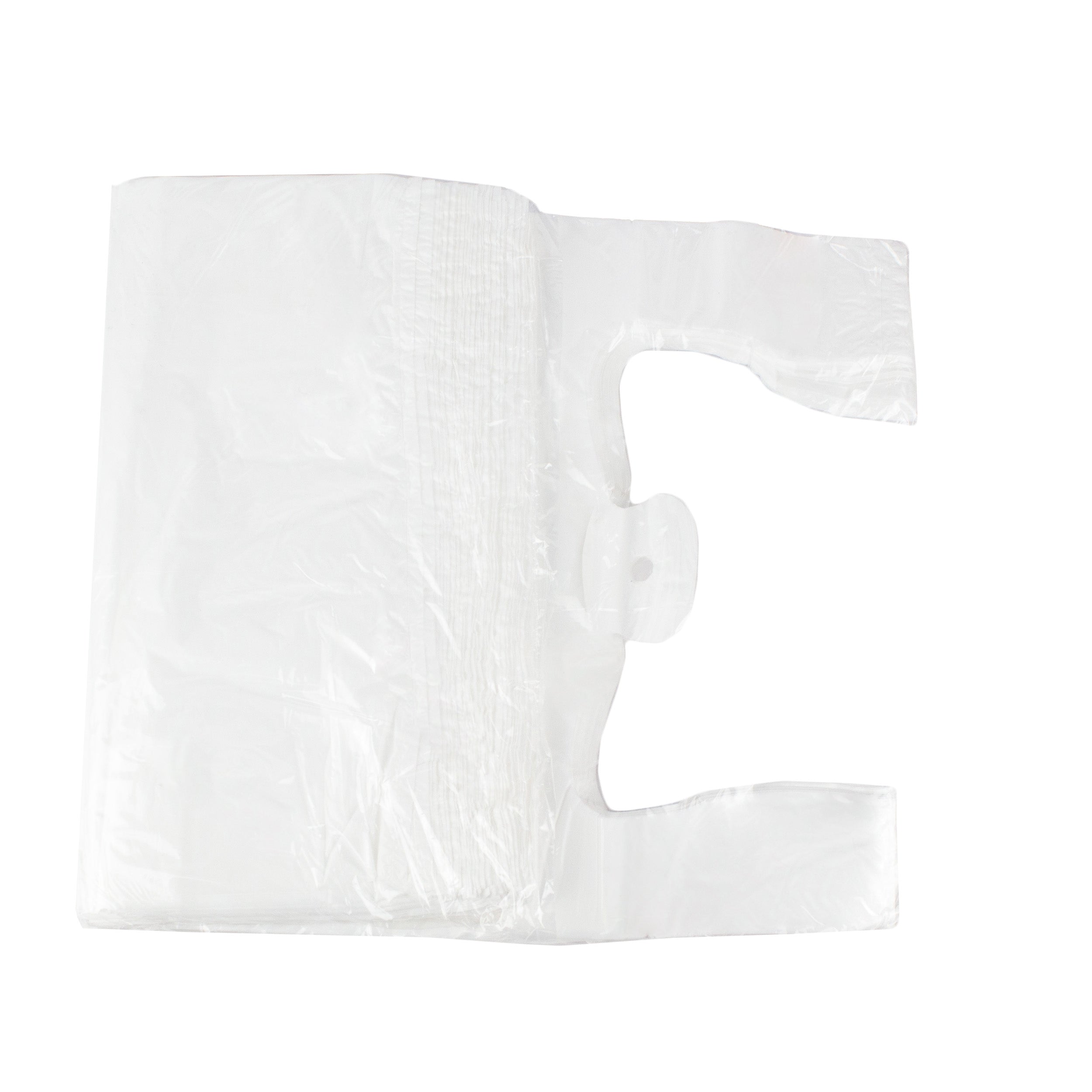 hemdchentragetaschen Extra Stark 28+14x48 cm MDPE weiss geblockt, reissfest