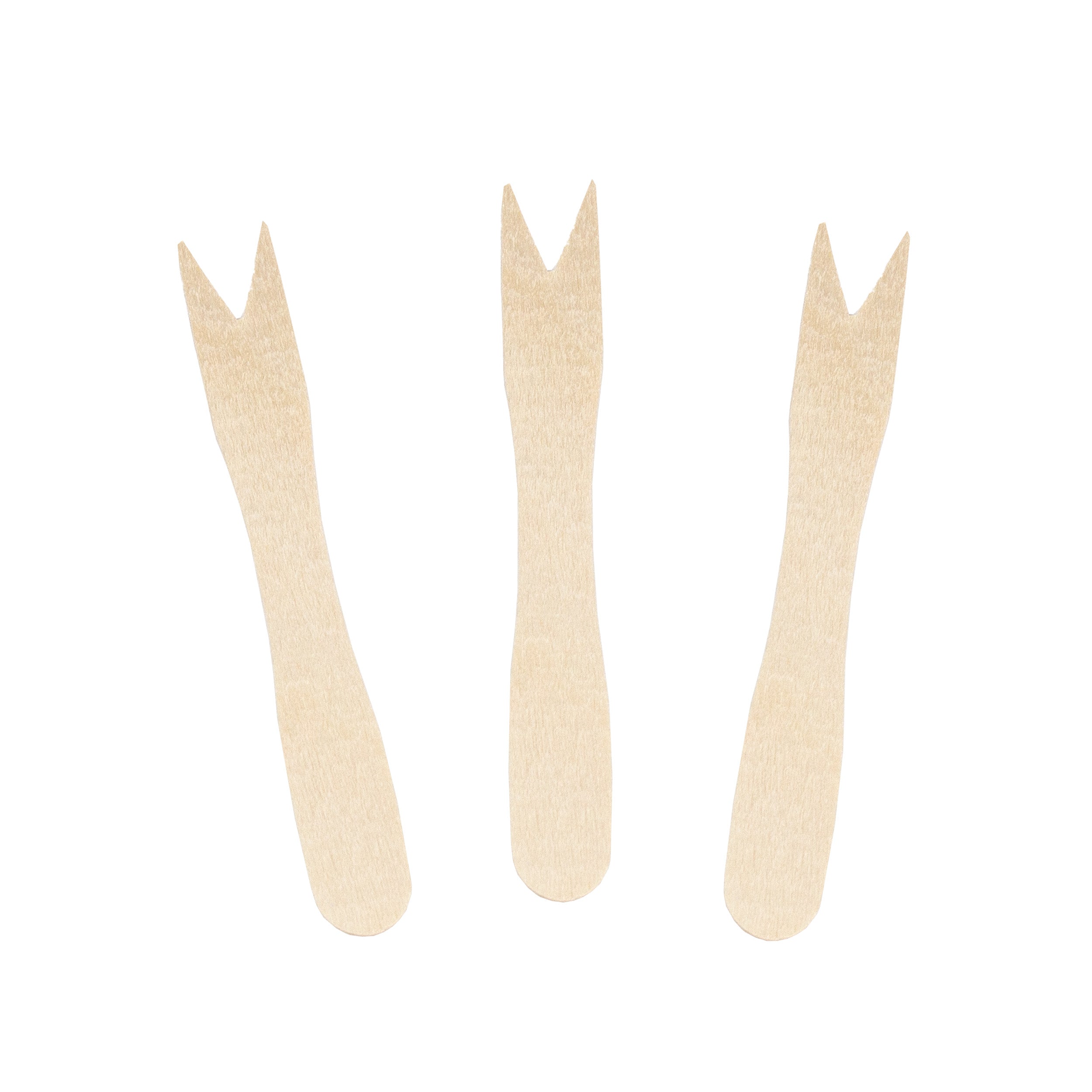 holz pommesgabel Mini 85 mm Geschmacks- und Geruchsneutral