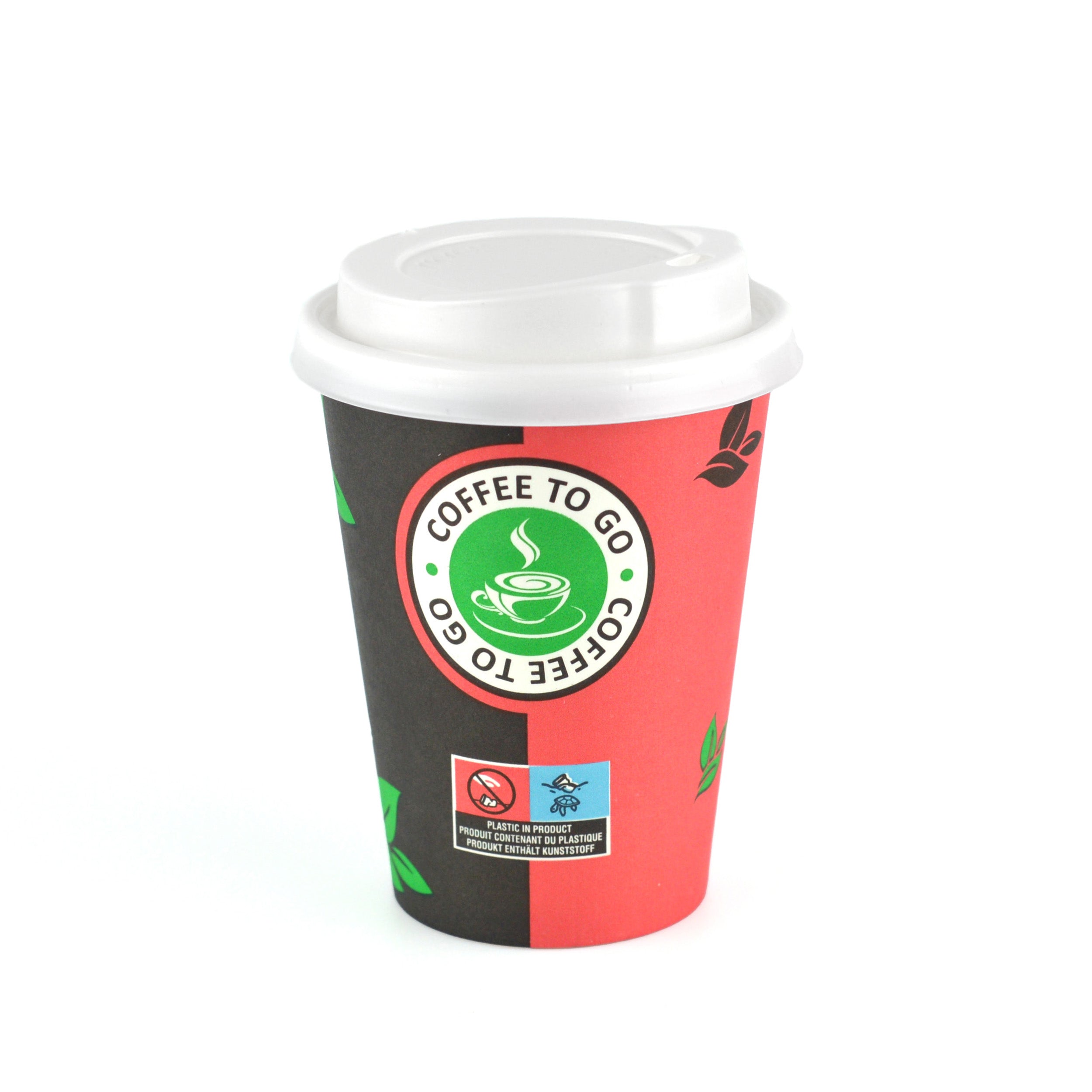 Kaffeebecher 16oz/400ml Ø9cm " Coffee To Go Becher " Pappe mit PE-beschichtet