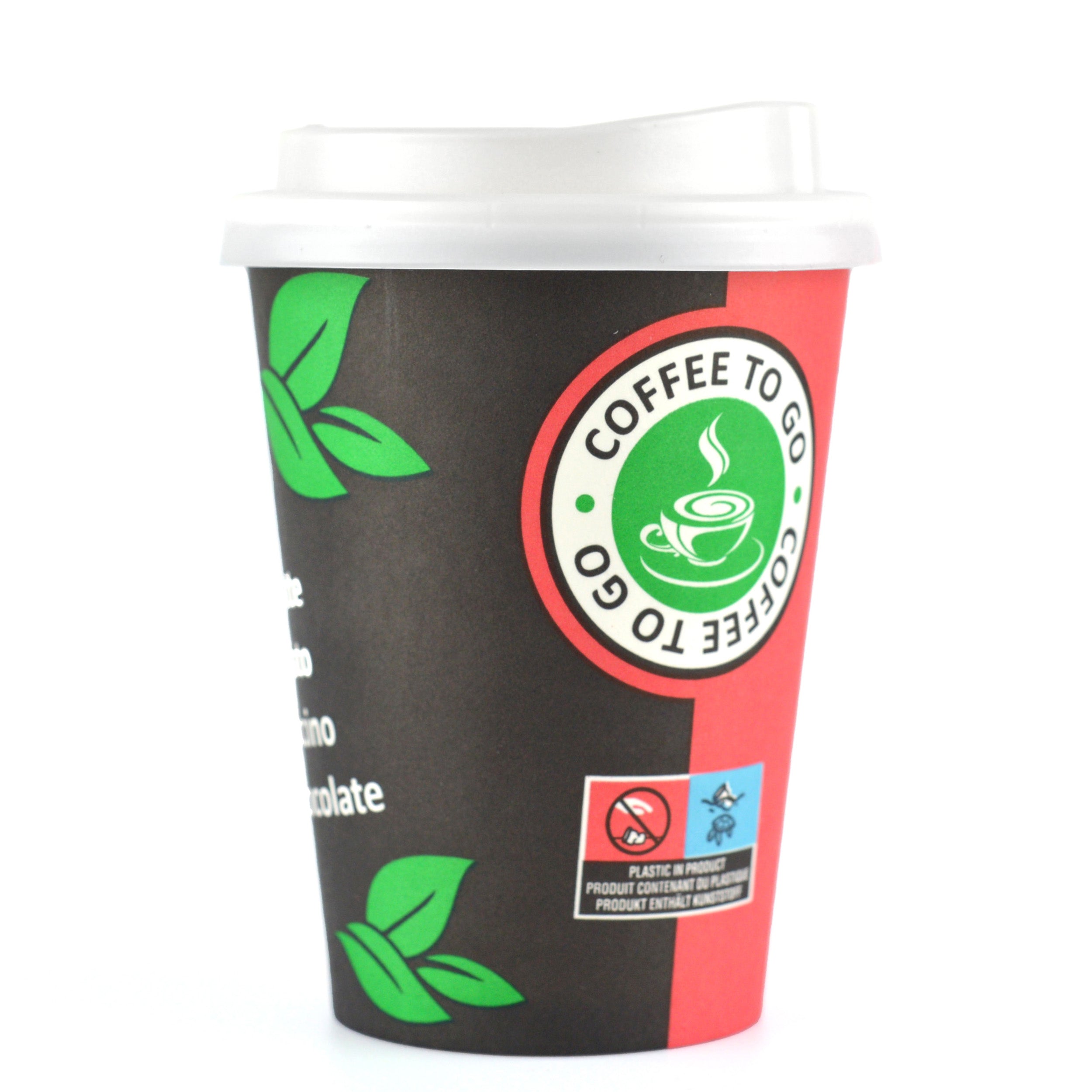 Kaffeebecher 16oz/400ml Ø9cm " Coffee To Go Becher " Pappe mit PE-beschichtet