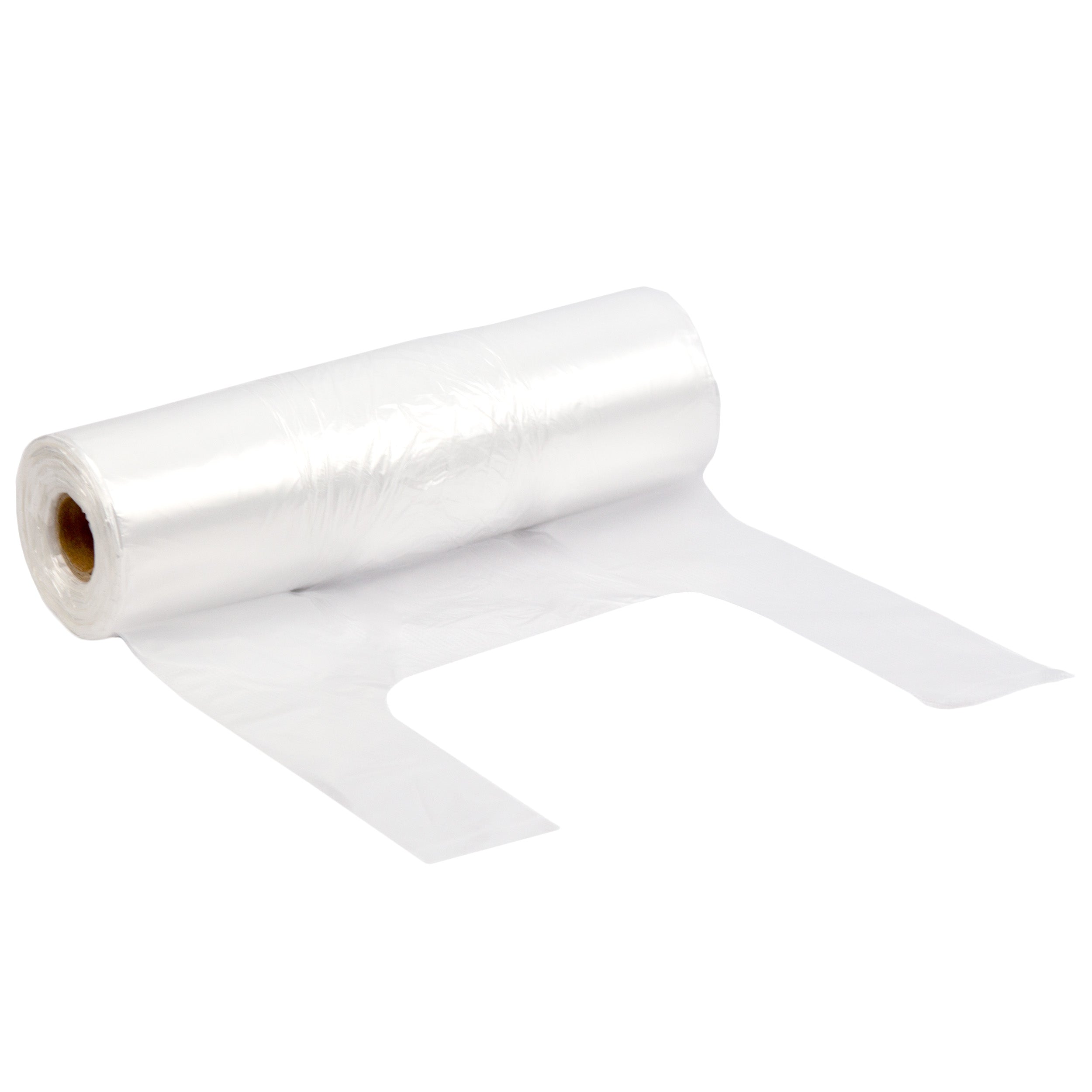 knotenbeutel auf Rolle 5 Kg 22+12x47 cm HDPE Transparent Extra Stark