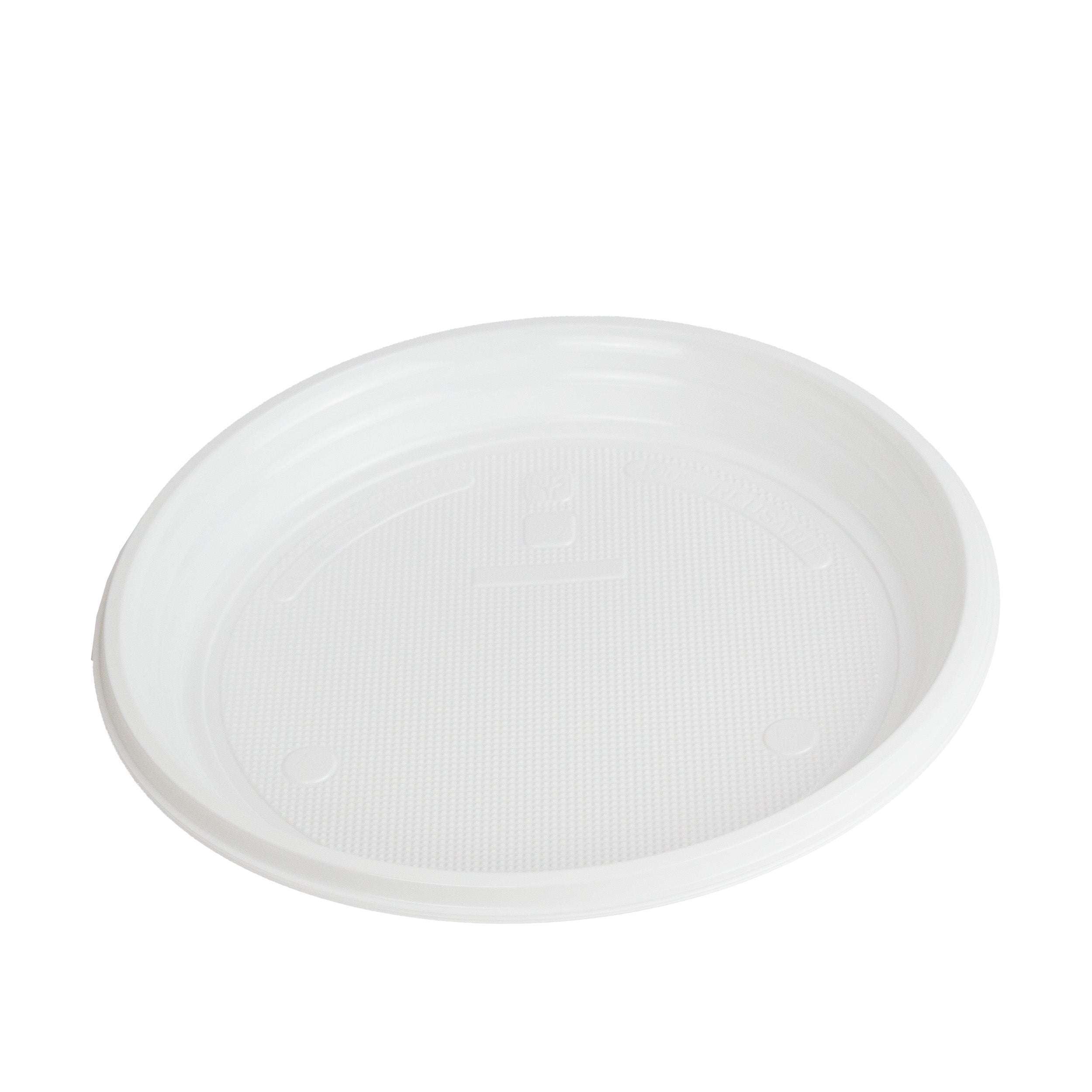 menüteller Ungeteilt Menüteller Ø22 cm PP weiß Rund Spülmaschinenbeständig