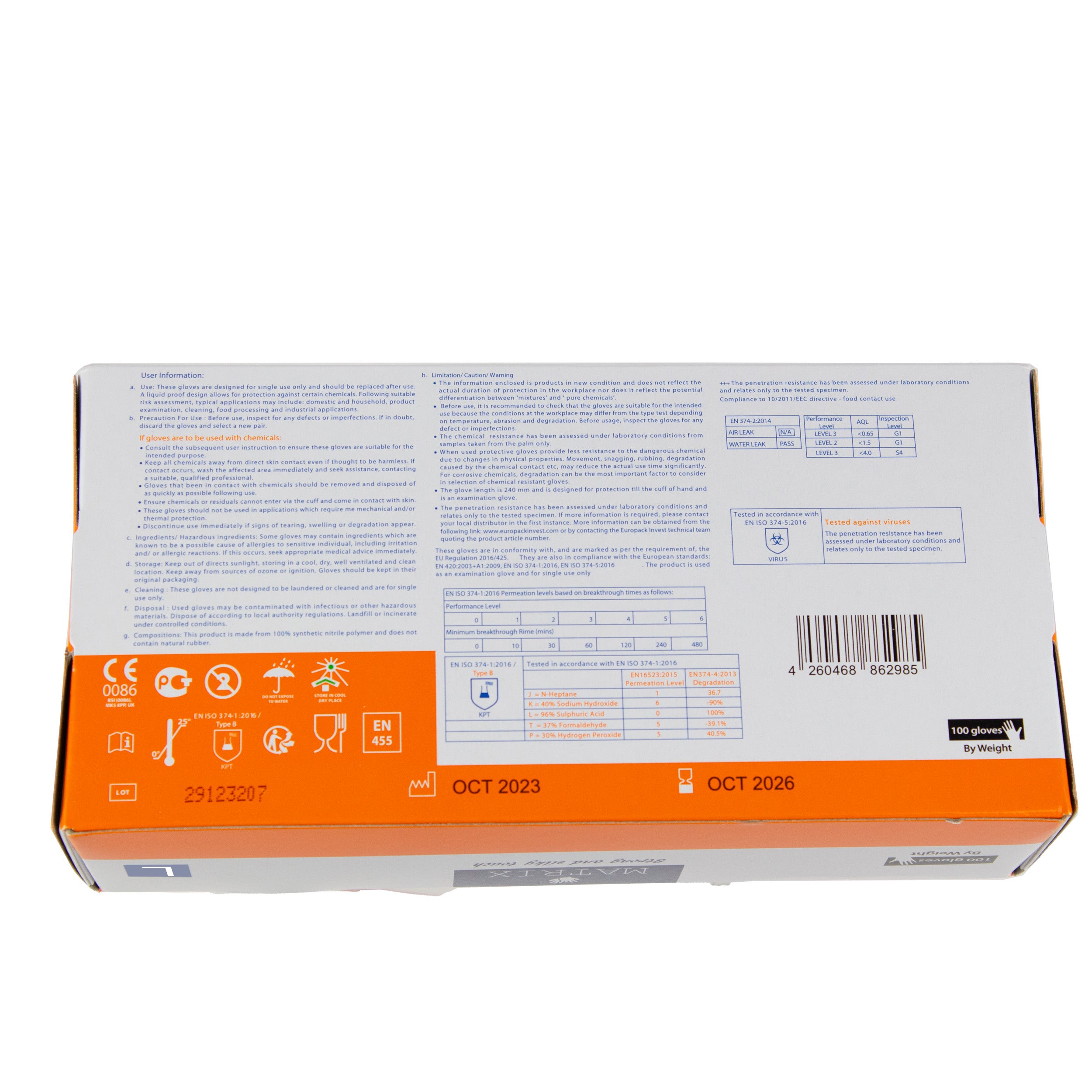 nitril einweghandschuhe Größe L Schwarz Puderfrei Latexfrei