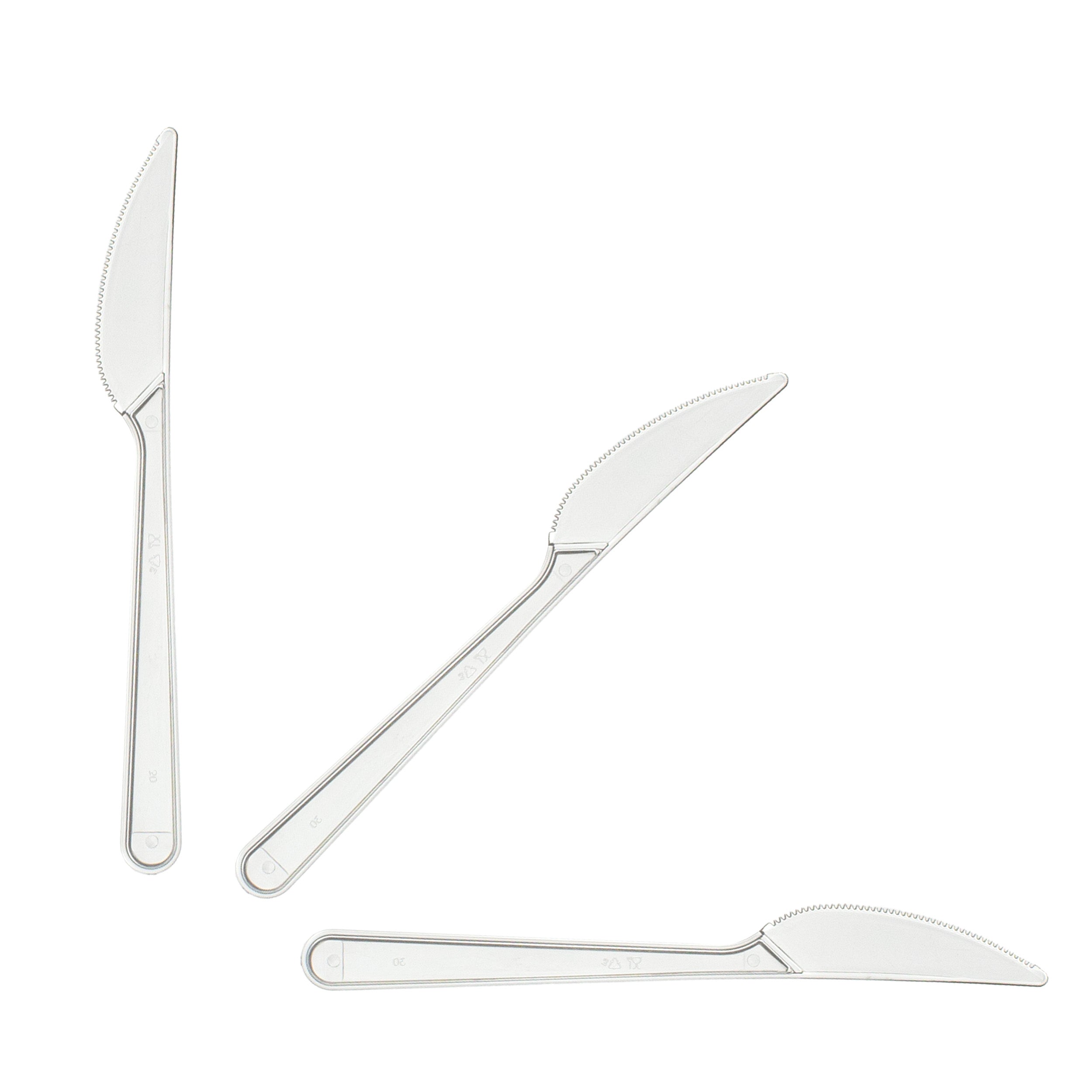 plastik messer Mehrweg 18 cm Plastik Transparent Spülmaschinenbeständig