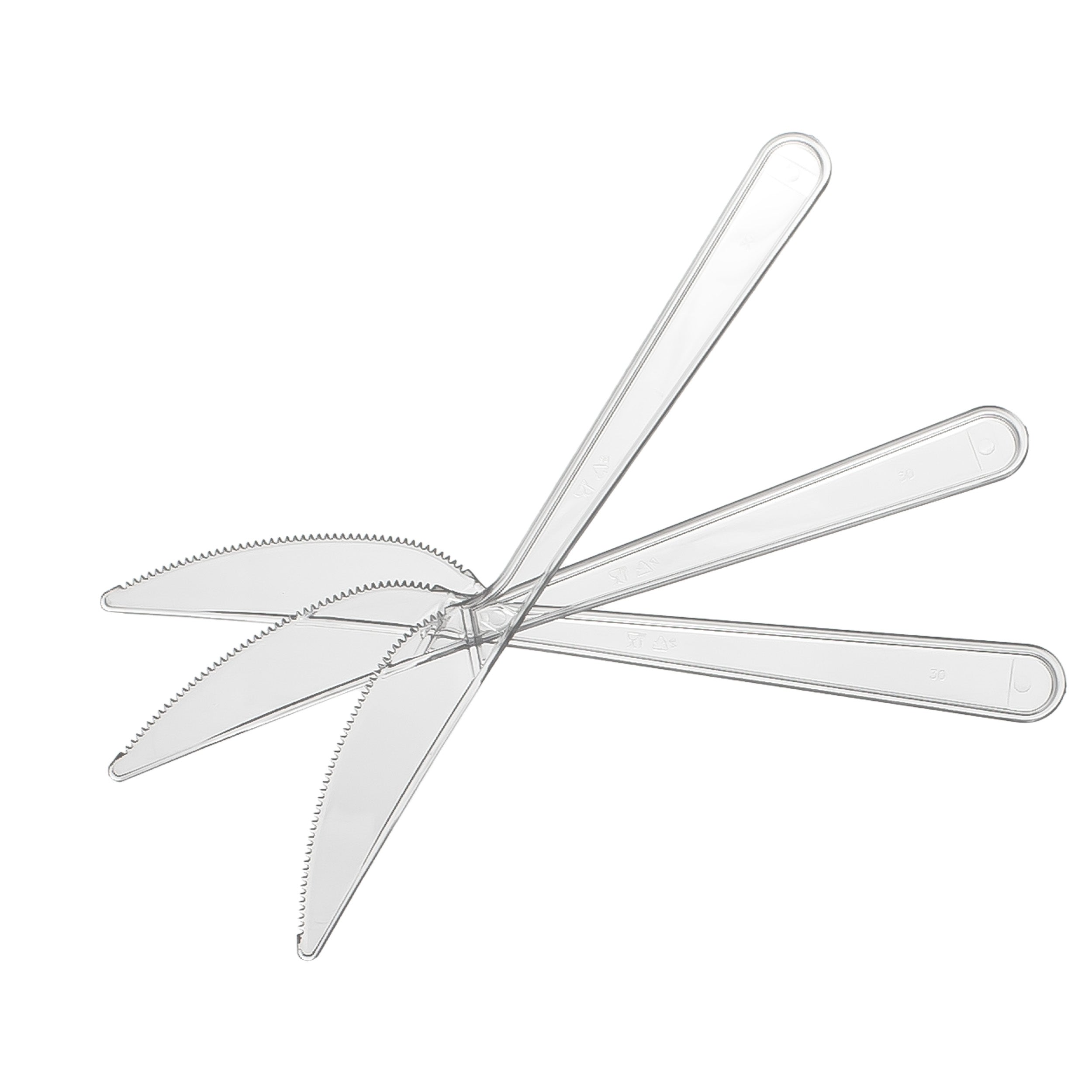 plastikmesser Mehrweg 18 cm Plastik Transparent Spülmaschinenbeständig