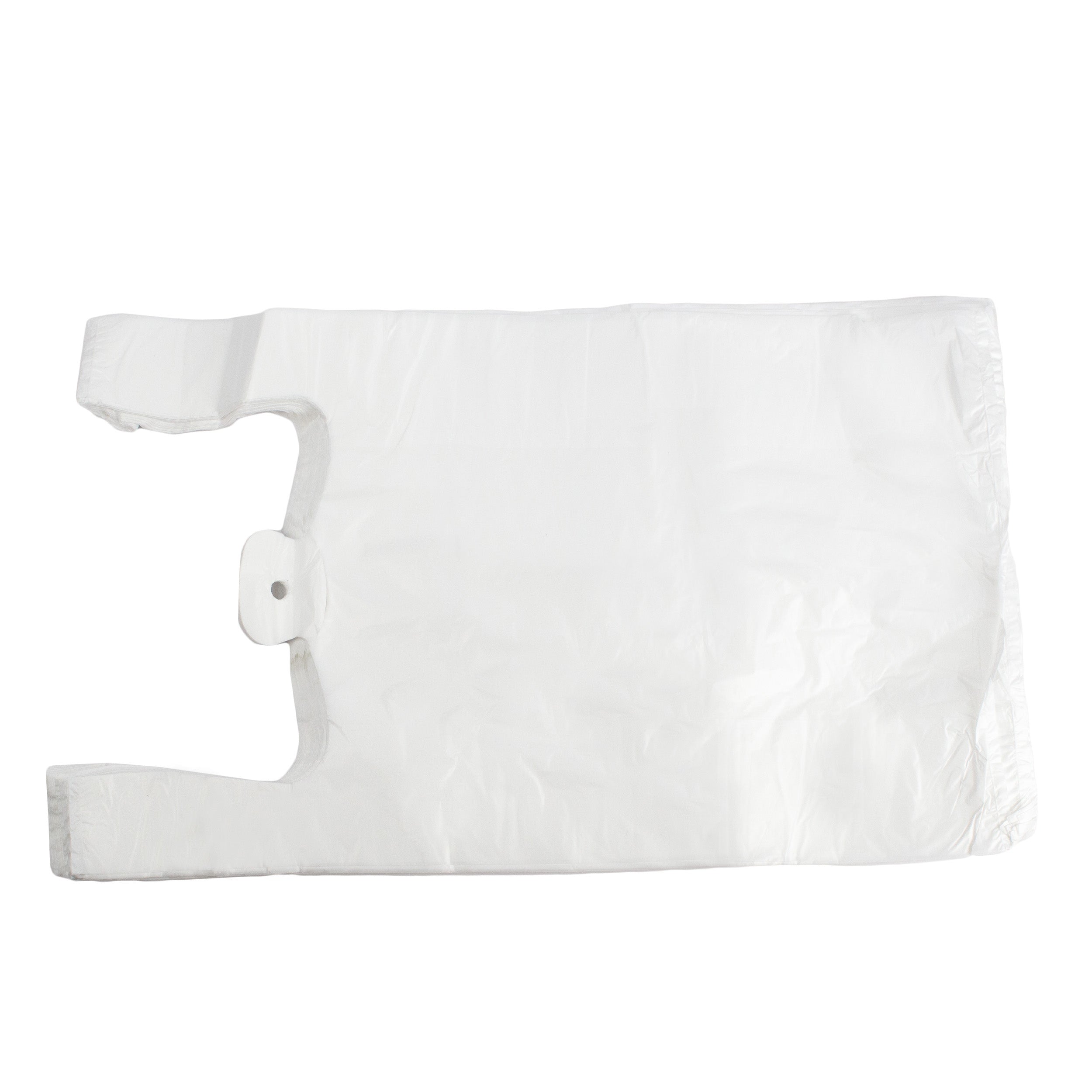 plastiktüten Extra Stark 25+12x45 cm MDPE weiss geblockt, reissfest