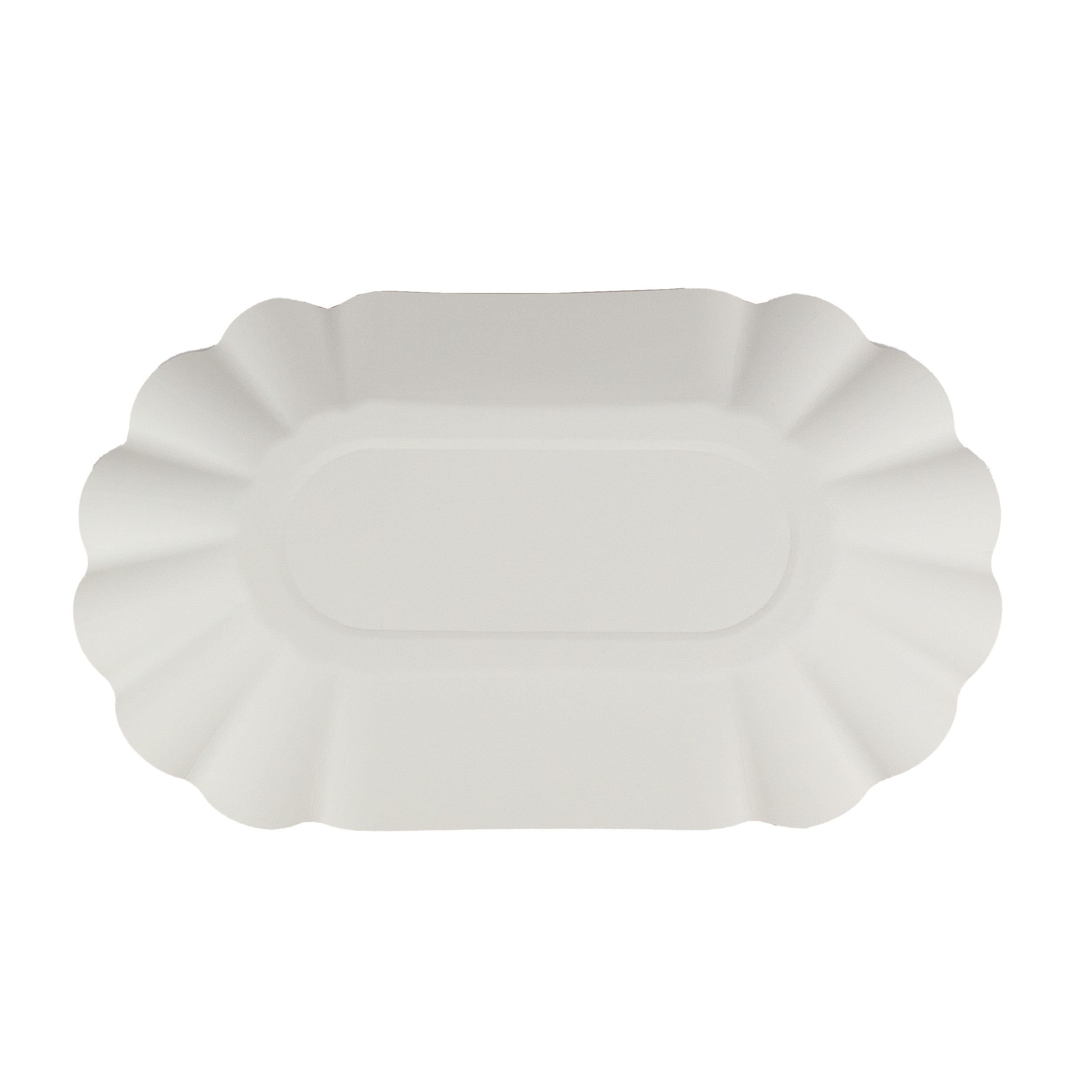 pommes schale KU1 ca.11x19,5x3,2 cm weiß laminiert ohne Beschichtung