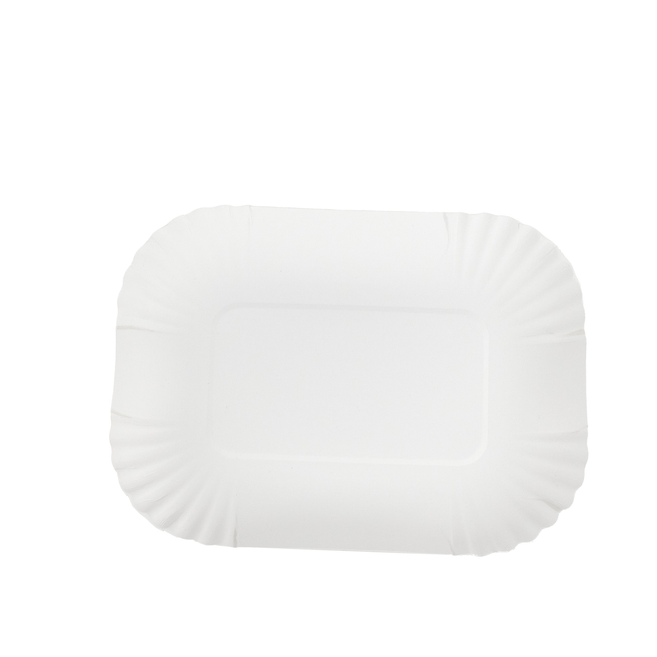 pommes schalen KU41 ca 13x18x3 cm weiß ohne Beschichtung