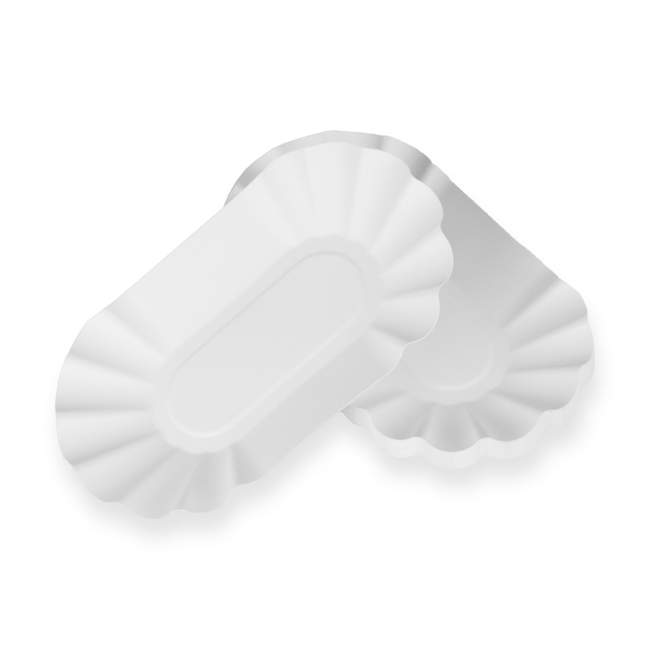 pommes schalen KUOB 10,5x17,5x3 cm weiß ohne Beschichtung