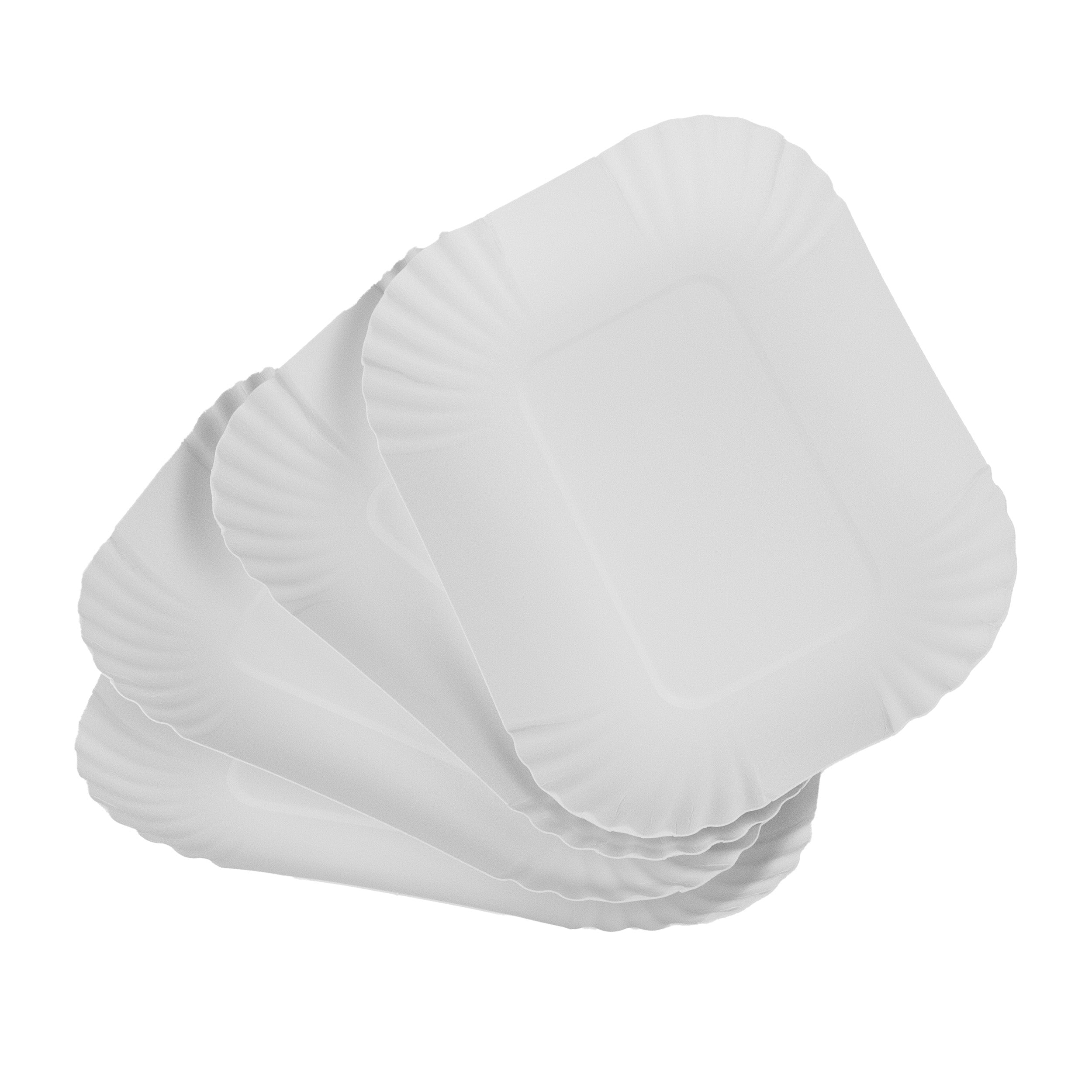 pommesschale KU41 ca 13x18x3 cm weiß ohne Beschichtung