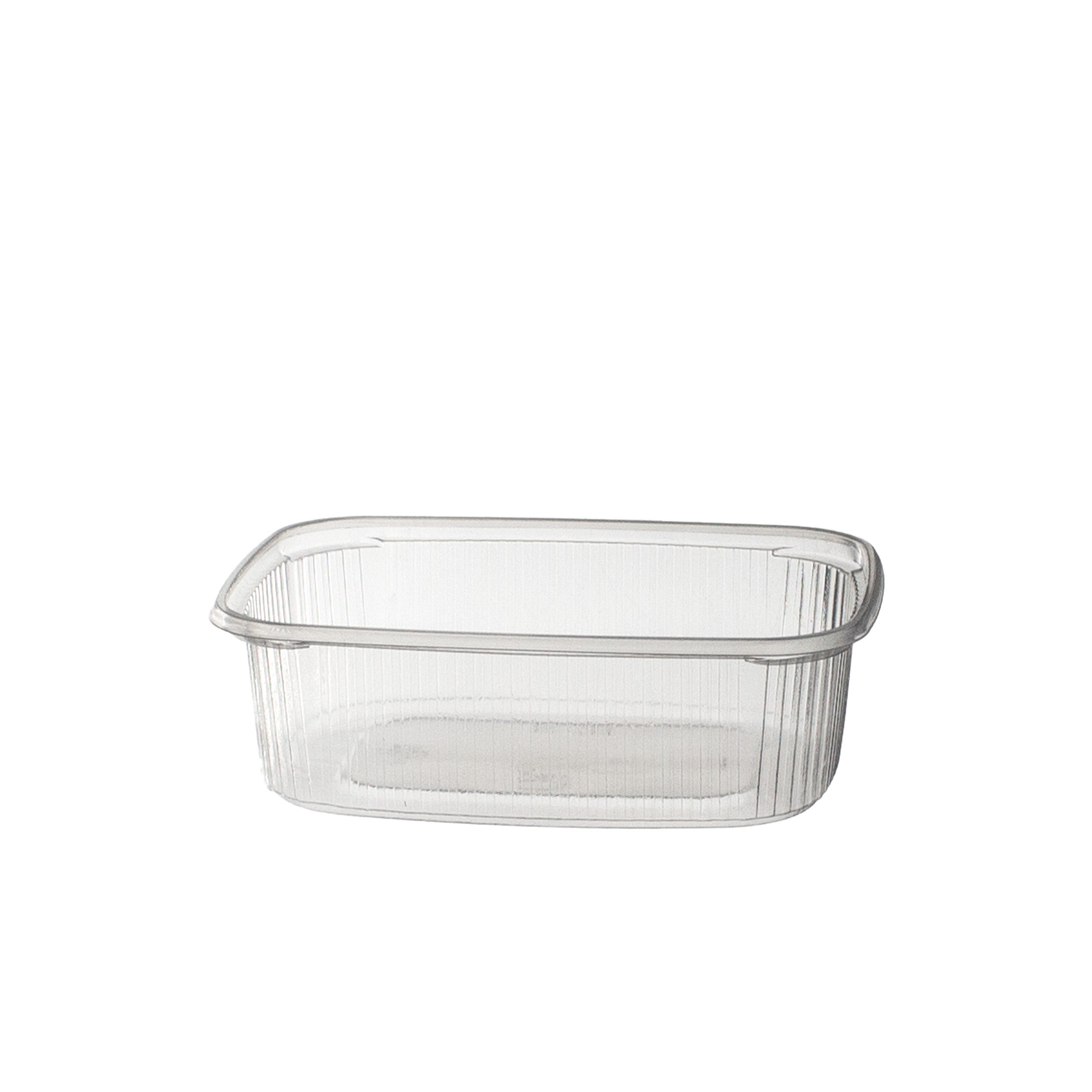 salatbecher aus PP 200 cc. 108x81x44 mm eckig Kombi-Verpackung inklusive passende Deckel