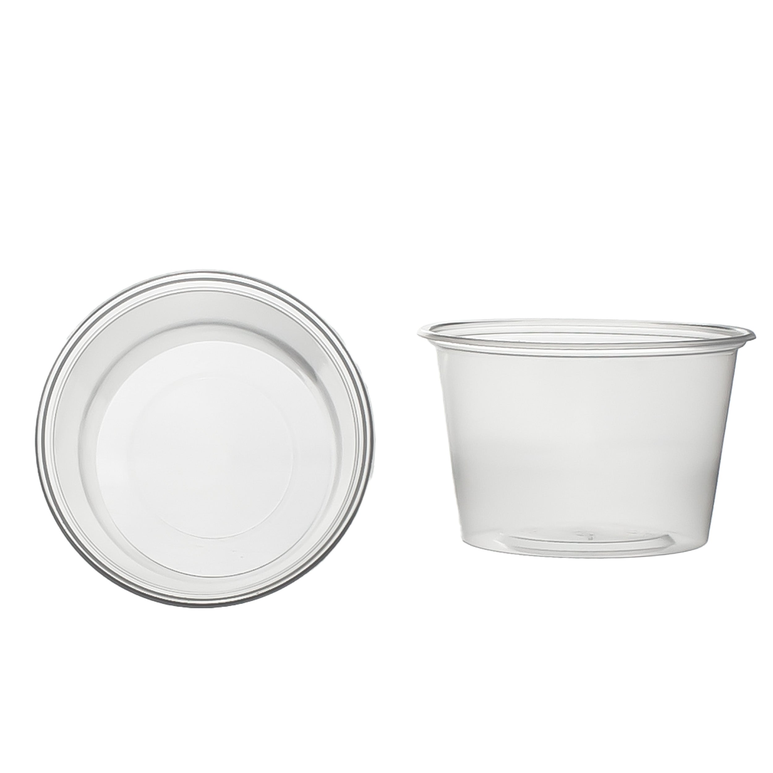 salatbecher pp klar 300 cc. 101x65 mm rund Kombi-Verpackung inklusive passende Deckel