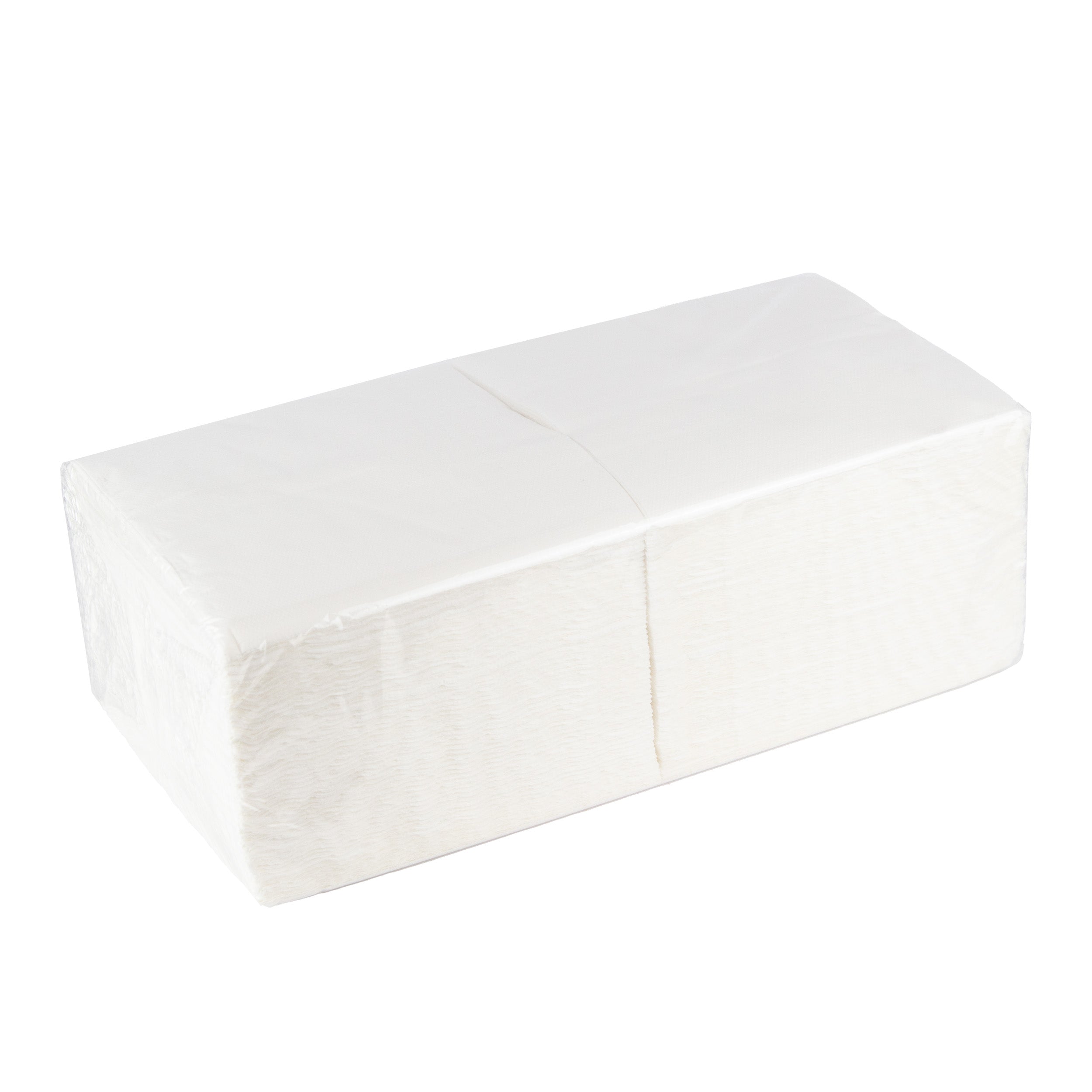 serviette Premium 40x40 cm Zellstoff 2-lagig 1/4 Falz Weiß