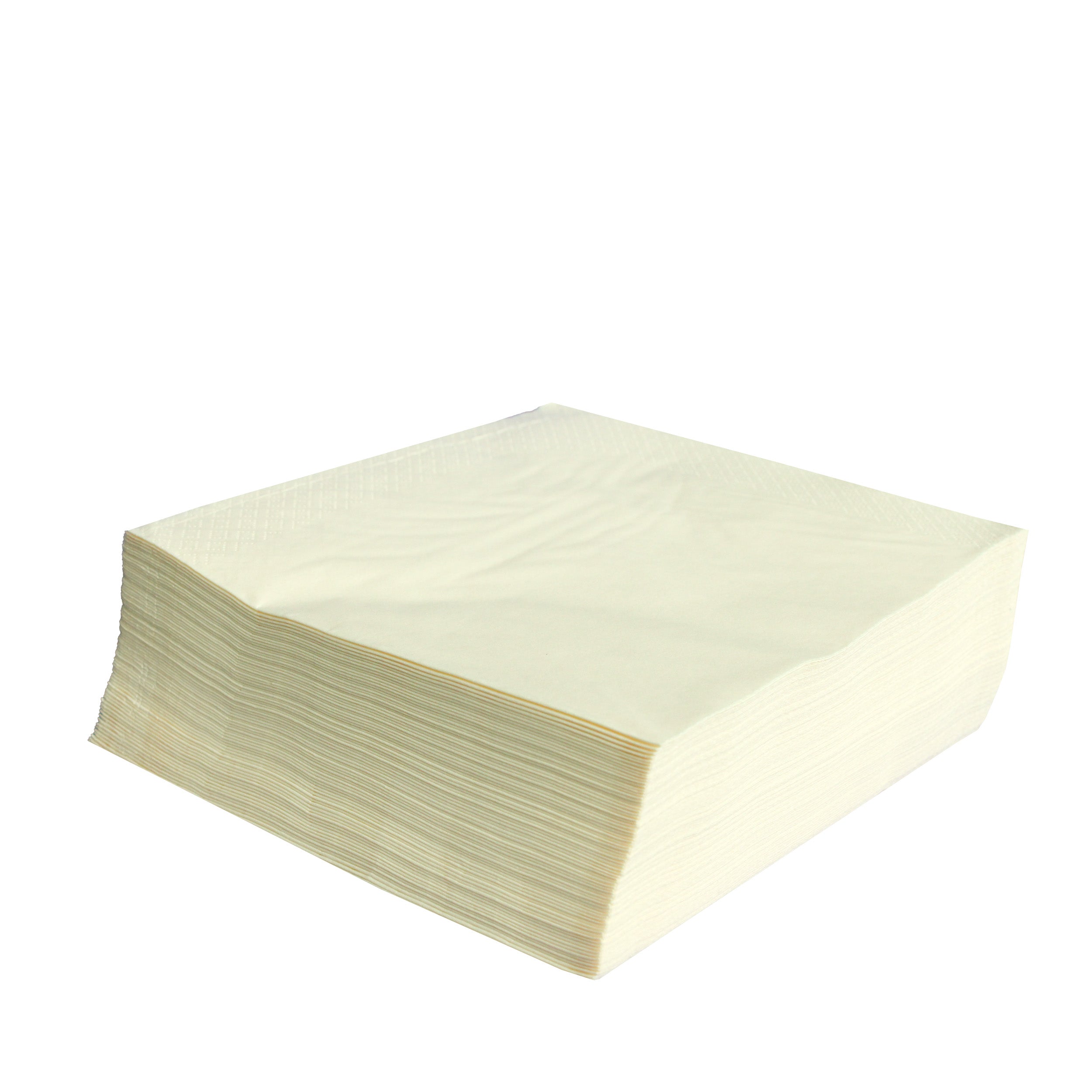 serviettenpapier Premium 40x40 cm Zellstoff 2-lagig 1/4 Falz Creme