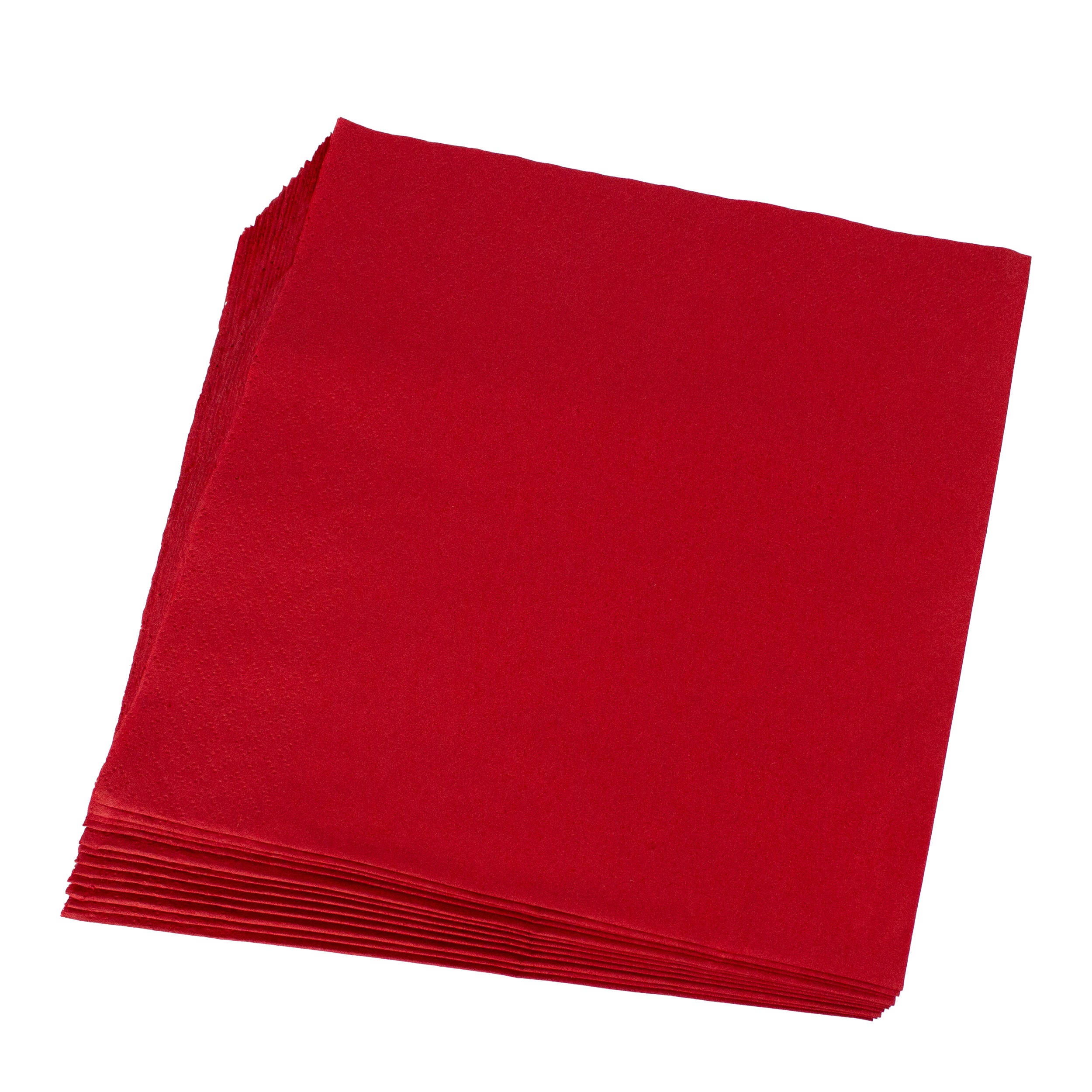 serviettenpapier Premium 40x40 cm Zellstoff 2-lagig 1/4 Falz Rot