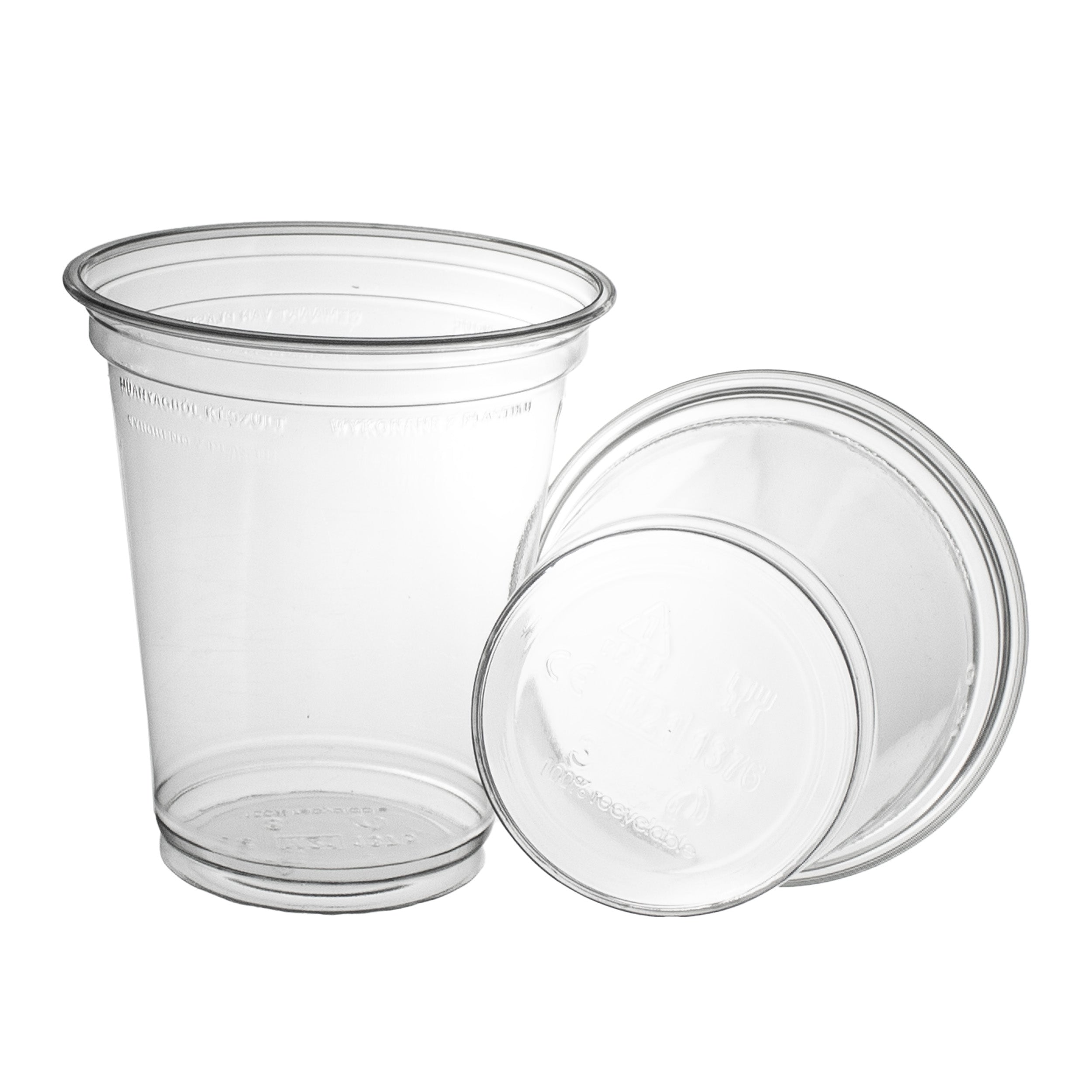 smoothie becher 300ml Ø95mm Shakebecher 0,3L transparent RPET