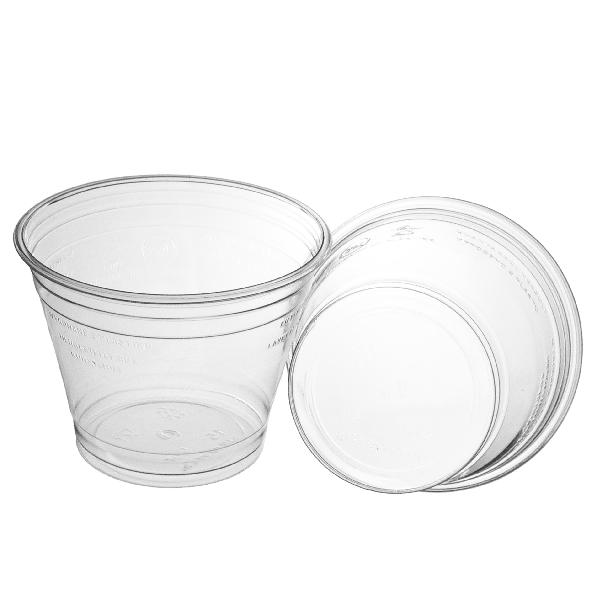 smoothie becher einweg 200ml Ø95mm Shakebecher 0,2L transparent RPET