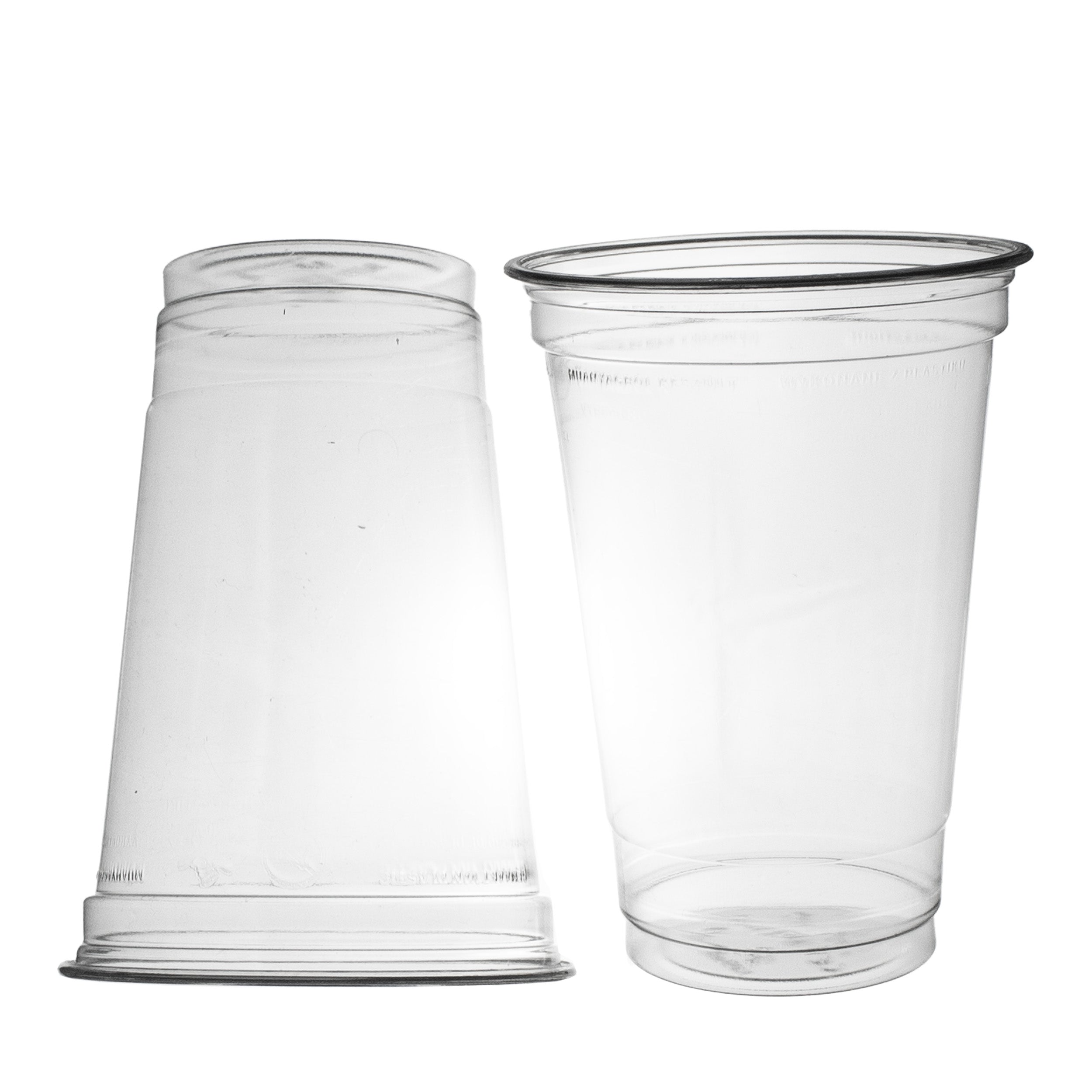 smoothie becher einweg 500ml Ø95mm Shakebecher 0,5L transparent RPET