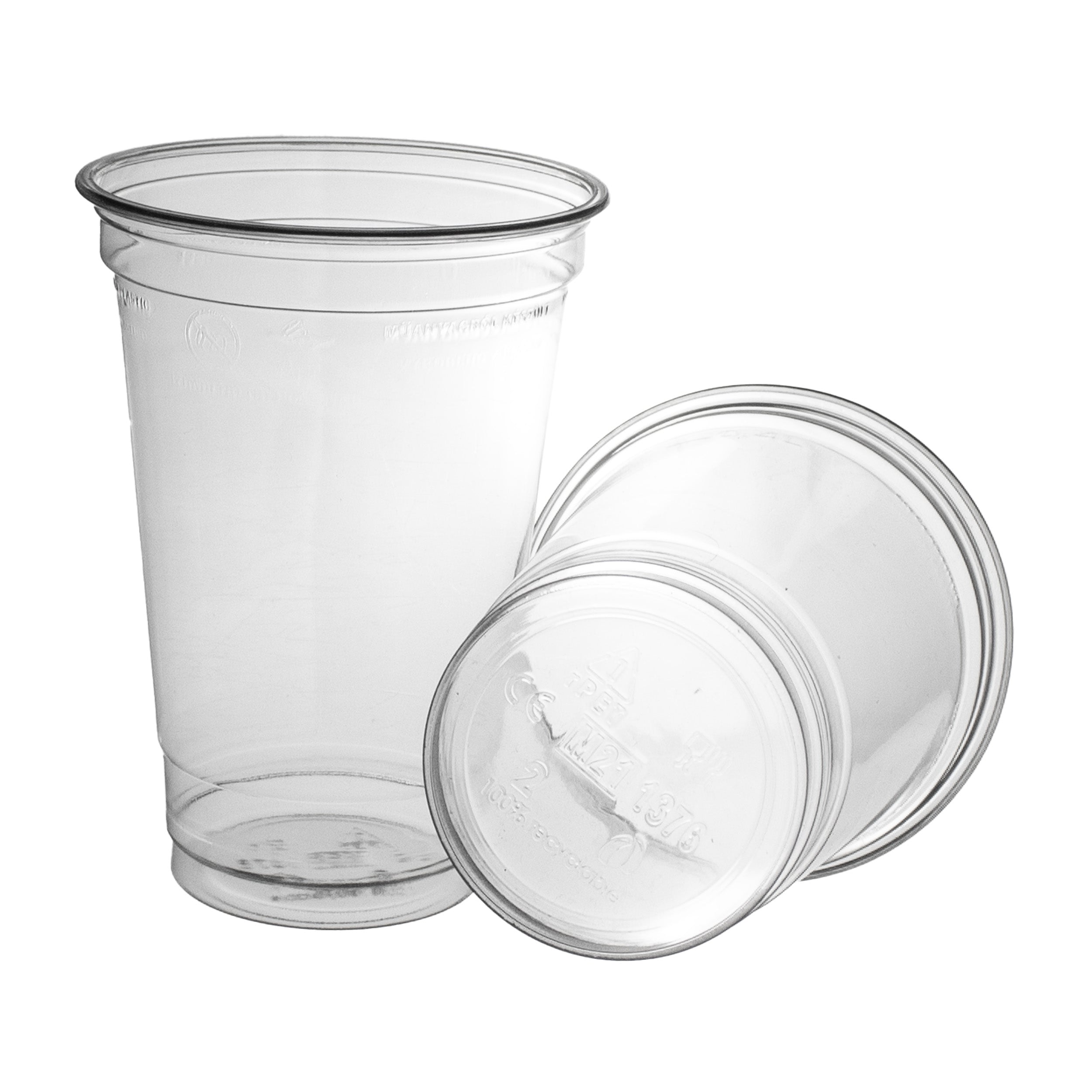 smoothiesbecher 500ml Ø95mm Shakebecher 0,5L transparent RPET