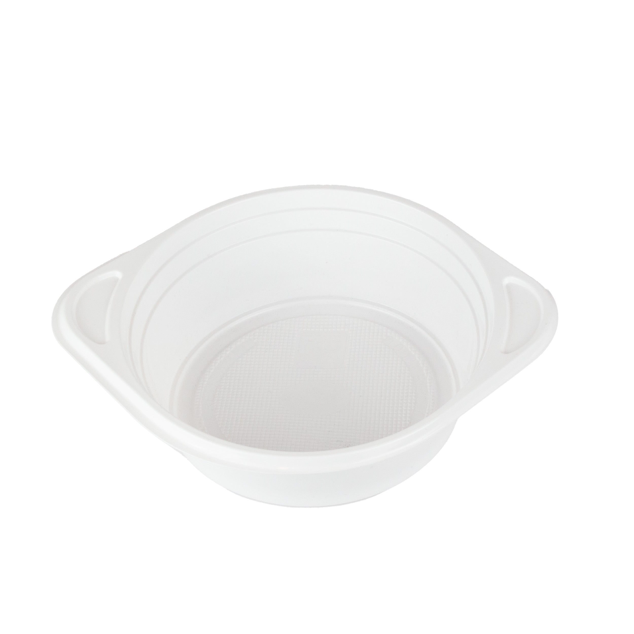 suppenterrine 500 cc. 150x200x45 mm PP Weiß rund mit Ohren