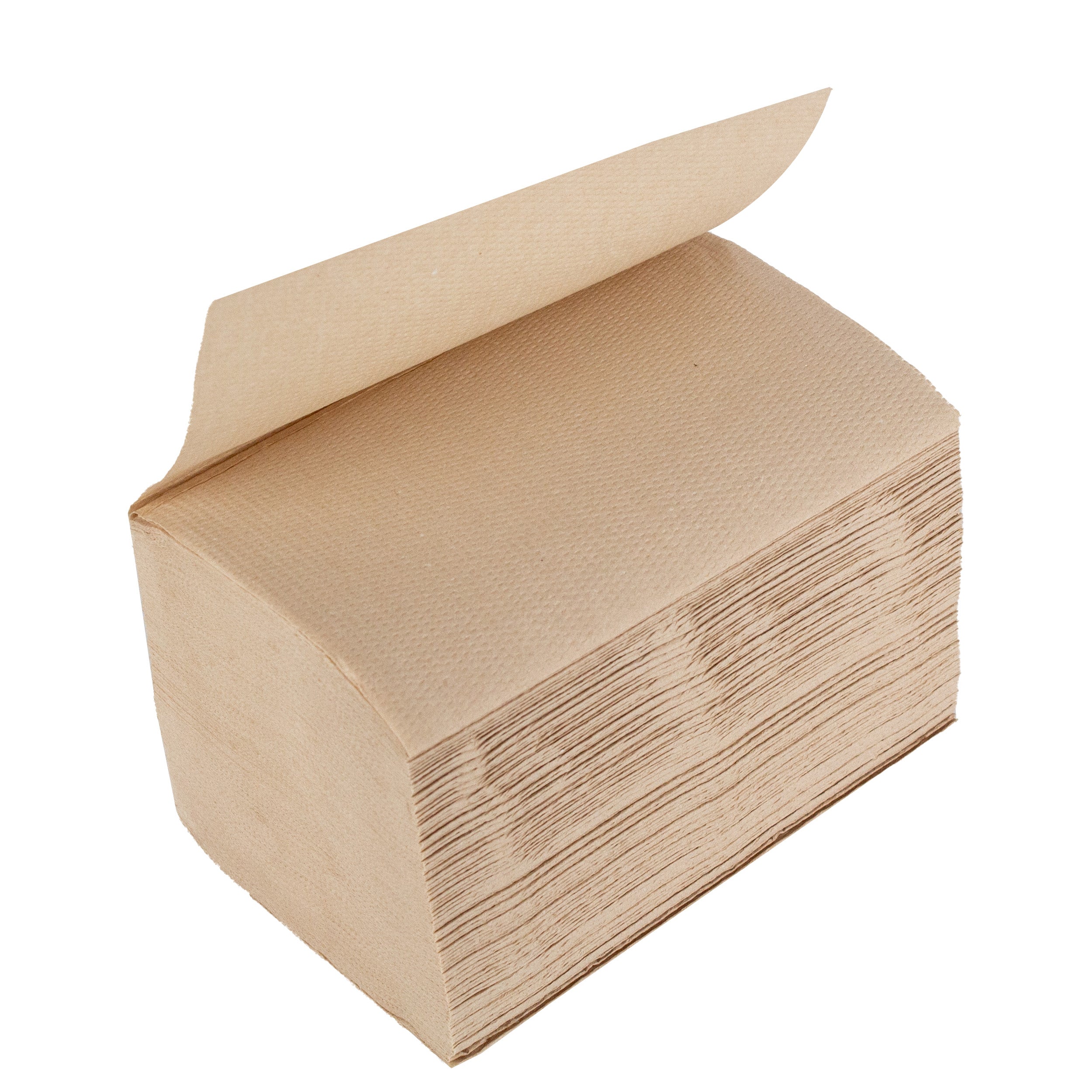 DayBays Servietten "System One" 21x16 cm 2-lagig 1/2 Falz Havanna Natur Braun